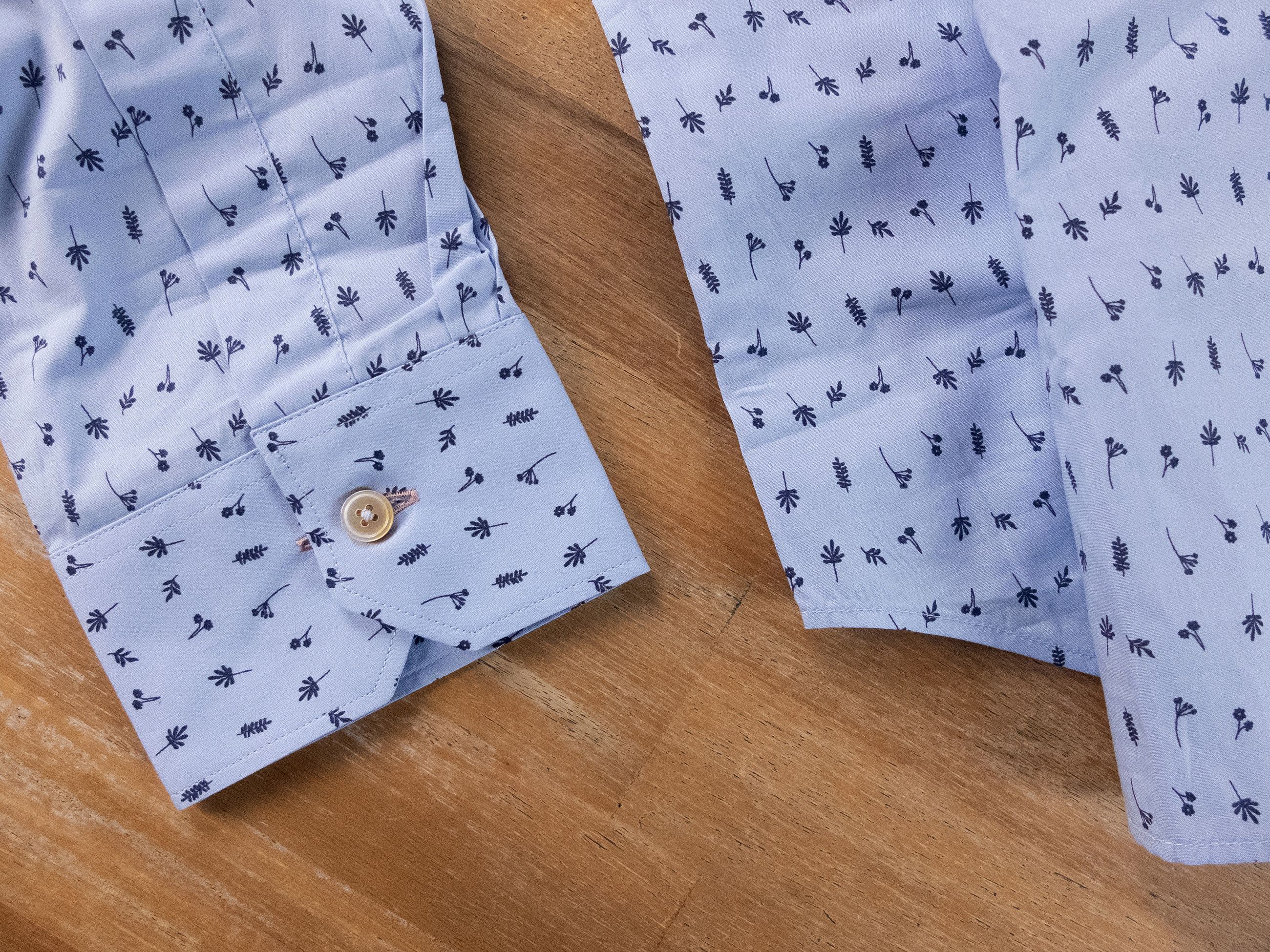 Paul Smith PAUL SMITH mainline blue mini flower leaf print shirt 16.5 Size US L / EU 52-54 / 3 - 4 Thumbnail