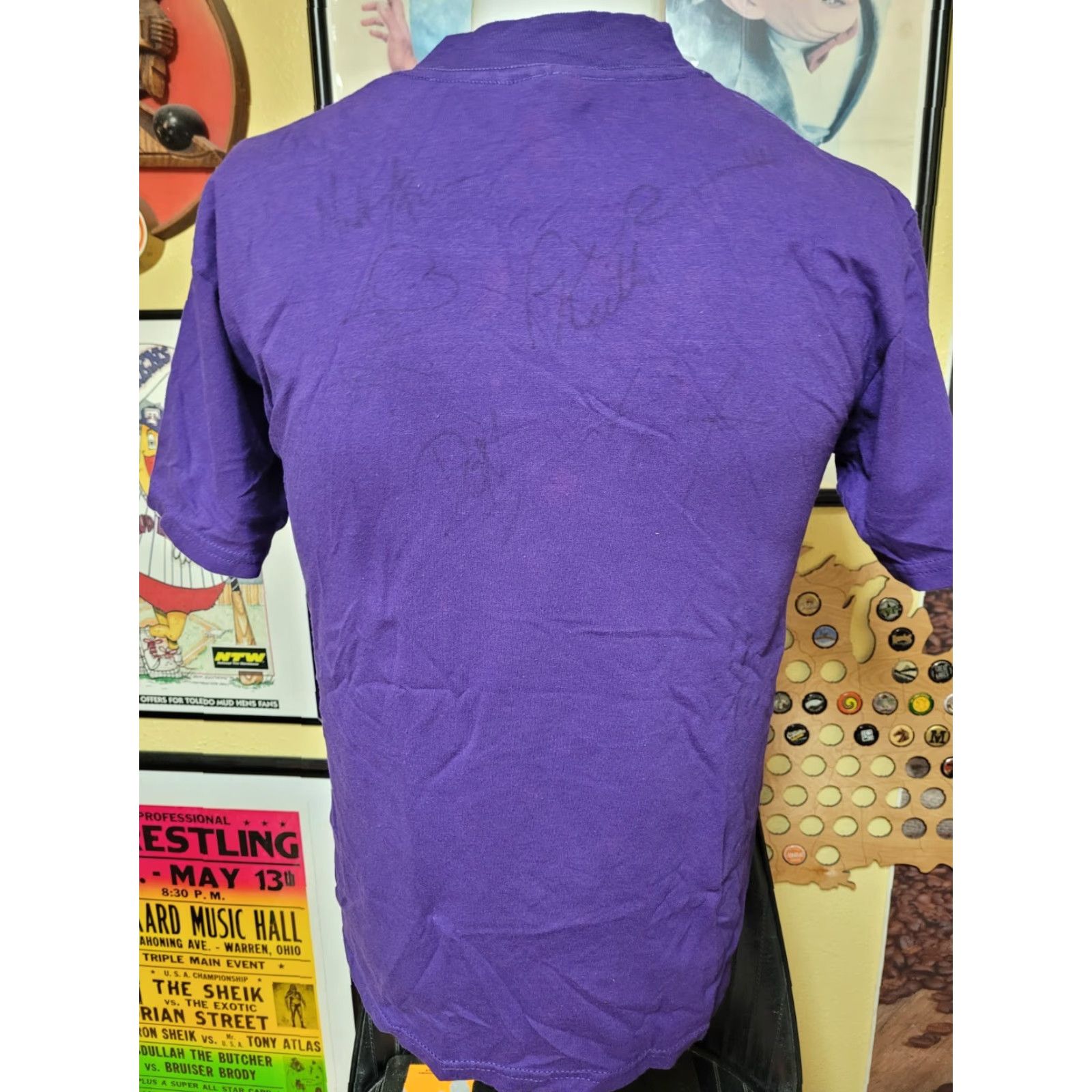 Jerzees VINTAGE Tinman Jones Arkansas Christian Rock Band T Shirt Small Signed Autographed Shirt Mens S Purple 00s Band Music Graphic Tee Jerzees Size US S / EU 44-46 / 1 - 3 Thumbnail
