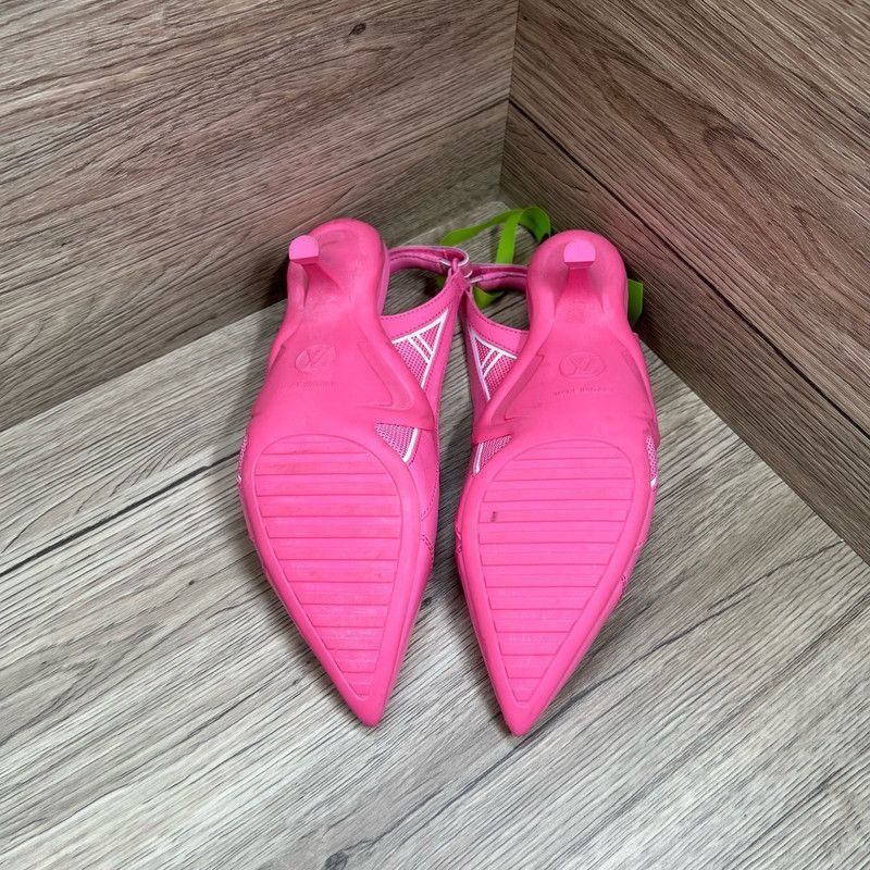 Louis Vuitton Louis Vuitton Archlight Pink High Heels -2505 Size US 7 / IT 37 - 6 Thumbnail