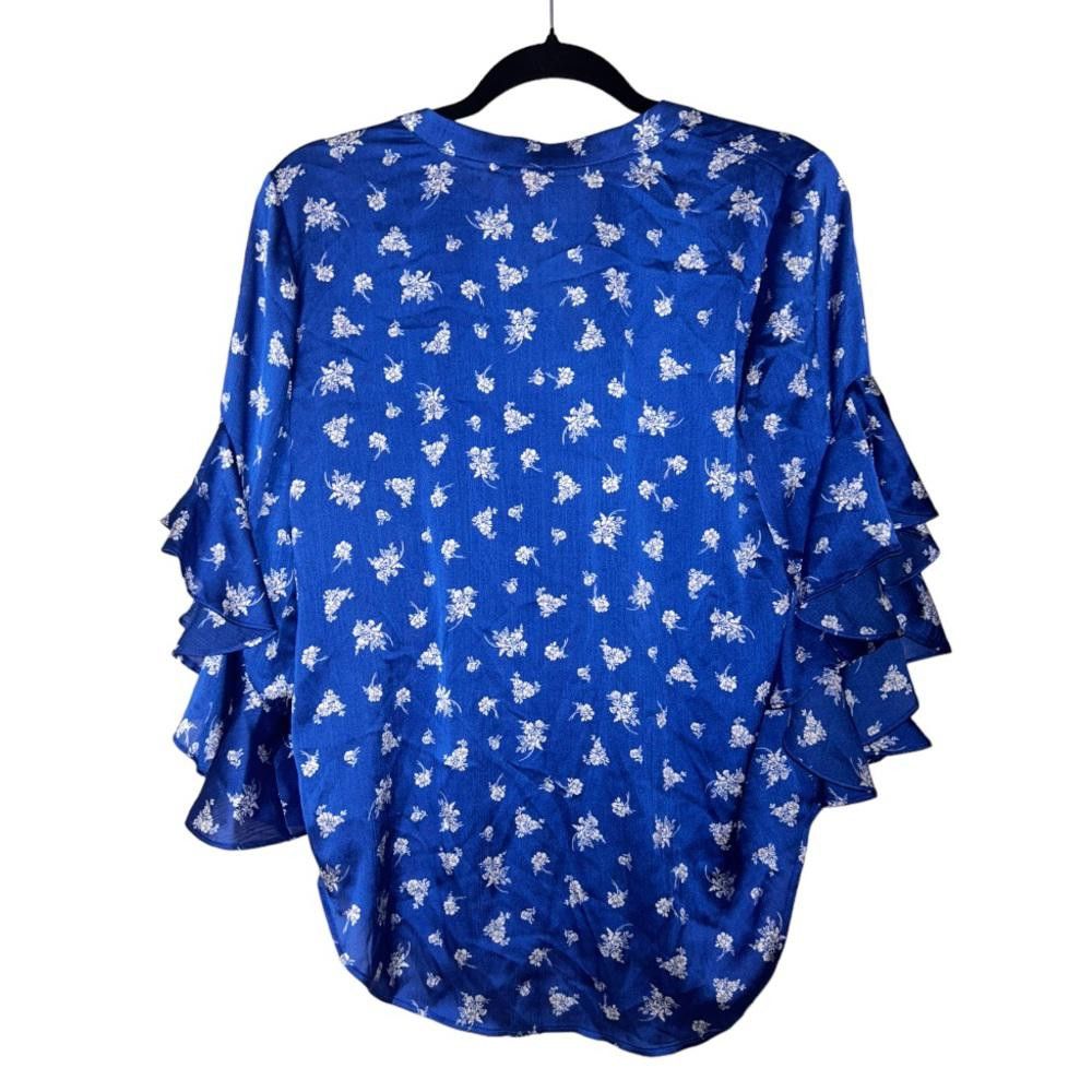 Vince Camuto Vince Camuto l NWT Printed Flutter Sleeve Blouse XS Size XS / US 0-2 / IT 36-38 - 3 Thumbnail