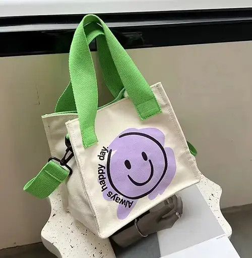 Indigo × Japanese Brand Bag Fashion shoulder bag with smiley face Size ONE SIZE - 2 Thumbnail