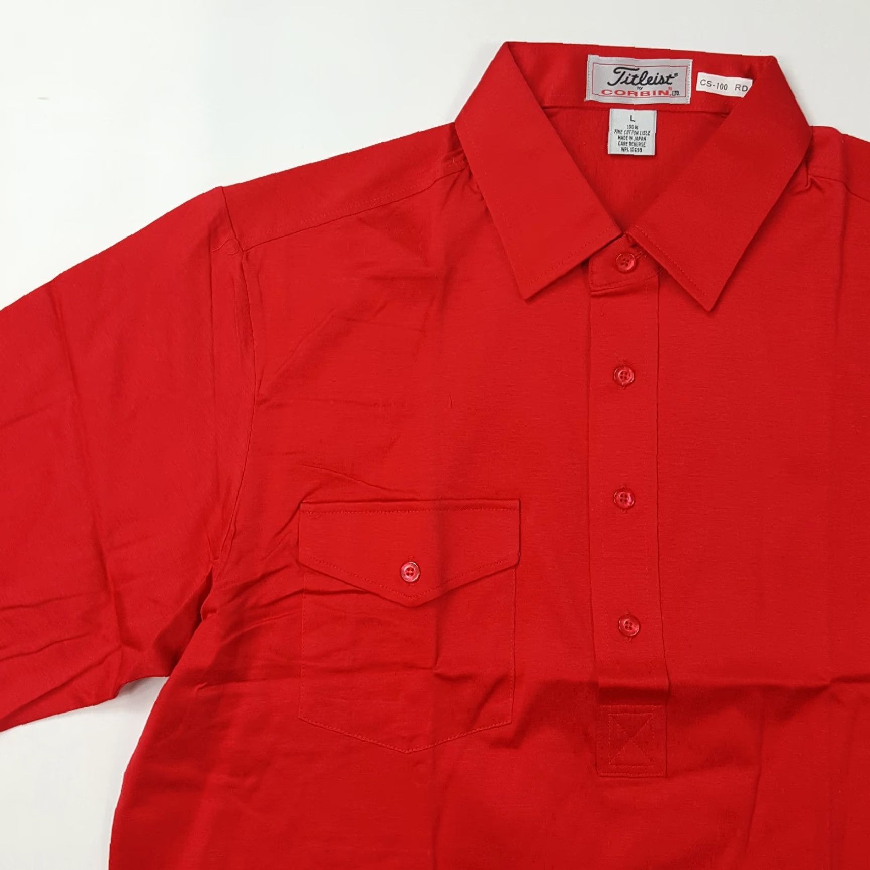 Titleist VINTAGE Titleist Golf Polo Shirt Men's Large Red Collared Short Sleeve PGA Logo Embroidered 90s Sports Casual Knit Cotton Pullover Size US L / EU 52-54 / 3 - 3 Thumbnail
