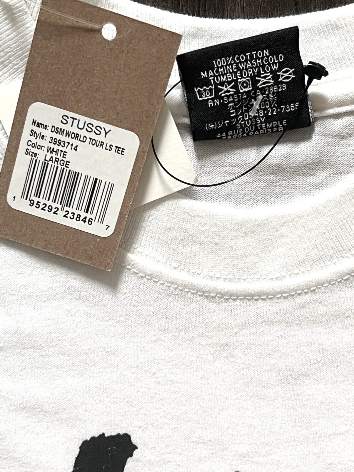 Dover Street Market × Stussy Stussy x DSM LS T white large Size US L / EU 52-54 / 3 - 10 Thumbnail