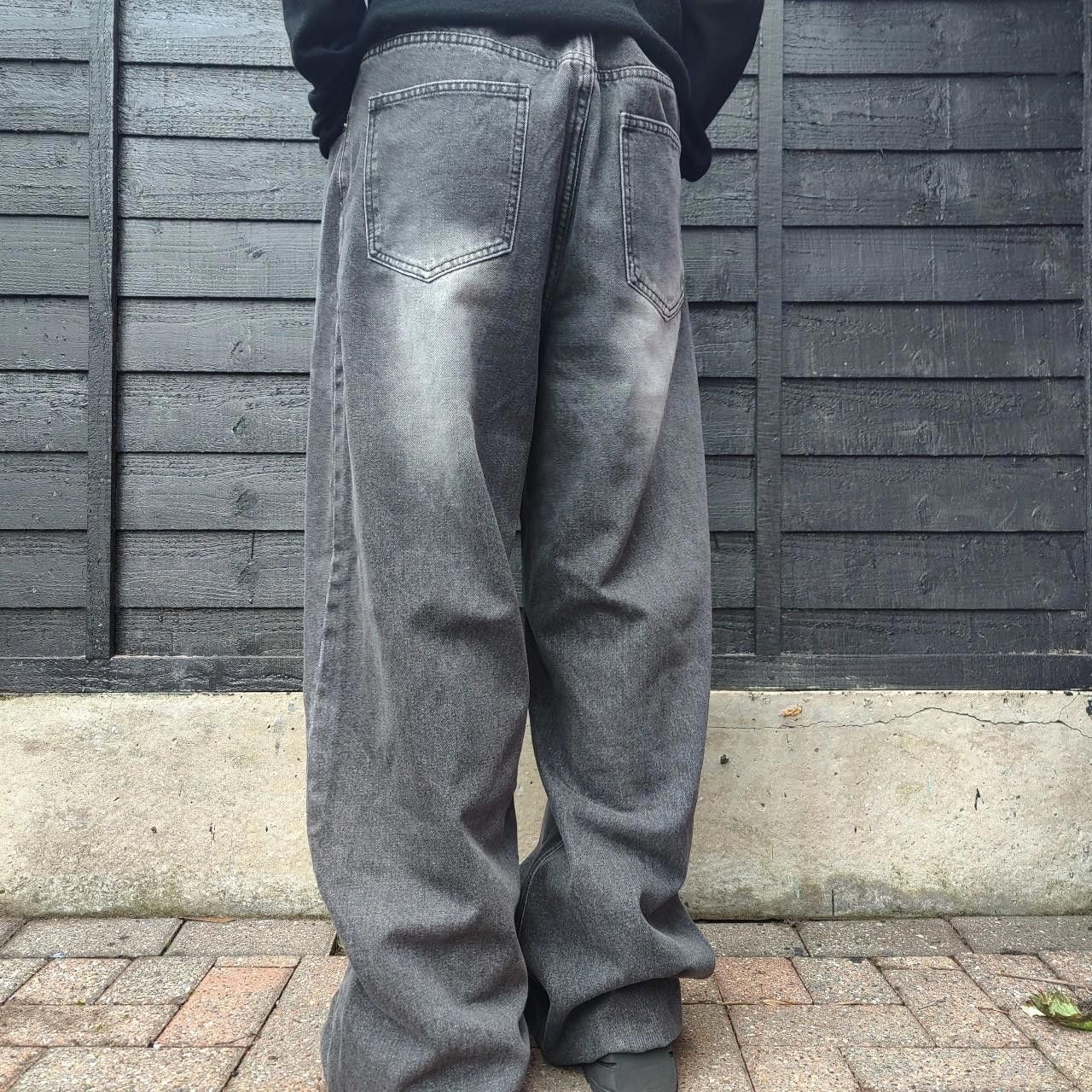 Other Japanese Grey Faded Baggy Denim Size US 32 / EU 48 - 4 Thumbnail