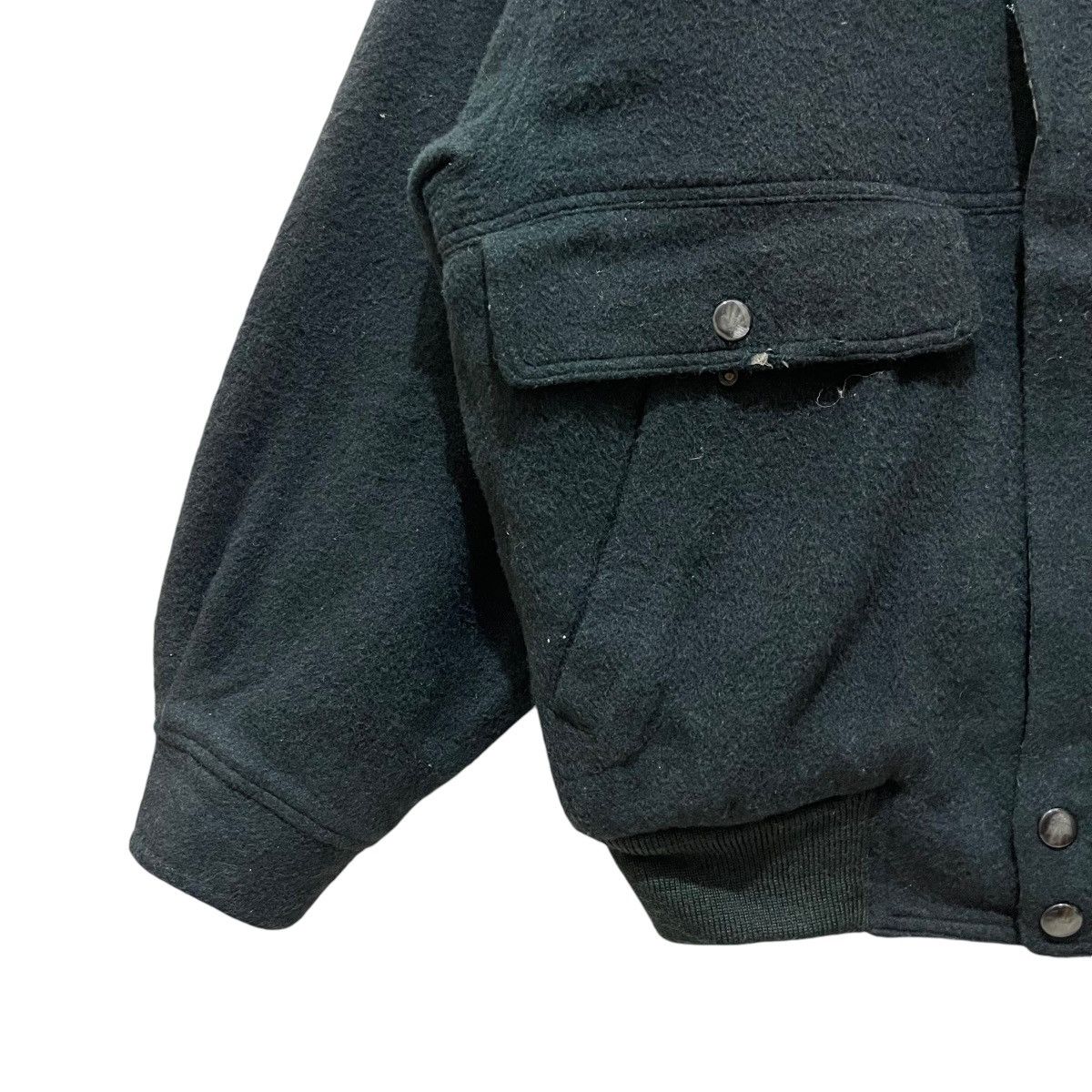 Designer × Vintage Vintage 90s Gulk Club For Nice Man Wool Bomber Jacket Size US M / EU 48-50 / 2 - 6 Thumbnail