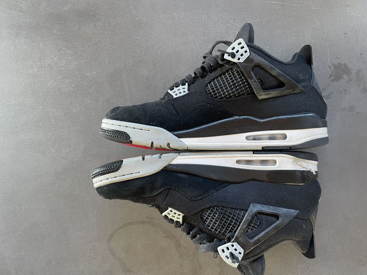 Jordan Brand Jordan 4 Black Canvas Size US 12 / EU 45 - 1 Thumbnail