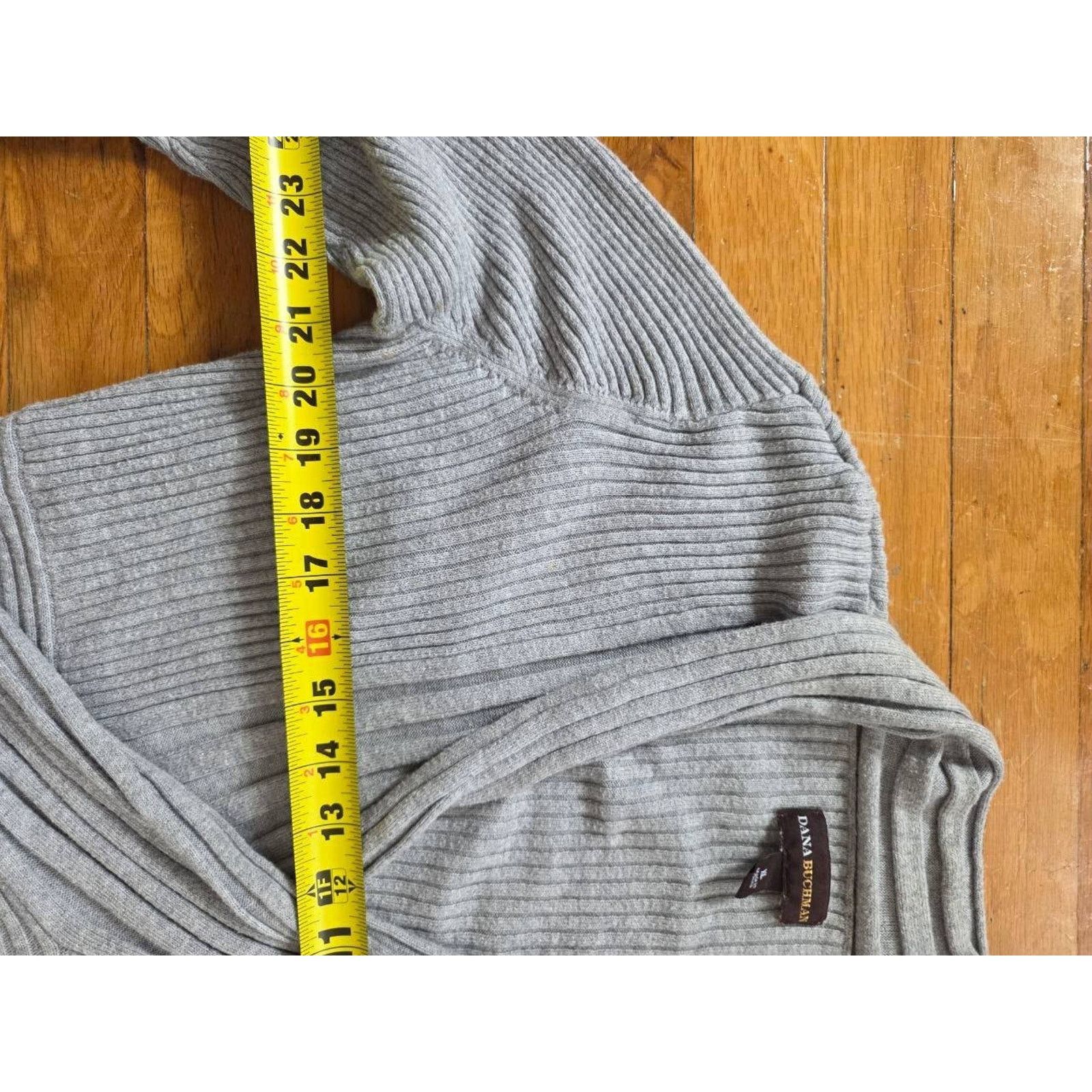 & Other Stories Dana Buchman cotton v-neck knitted X-Large A001811 Size XL / US 12-14 / IT 48-50 - 3 Thumbnail