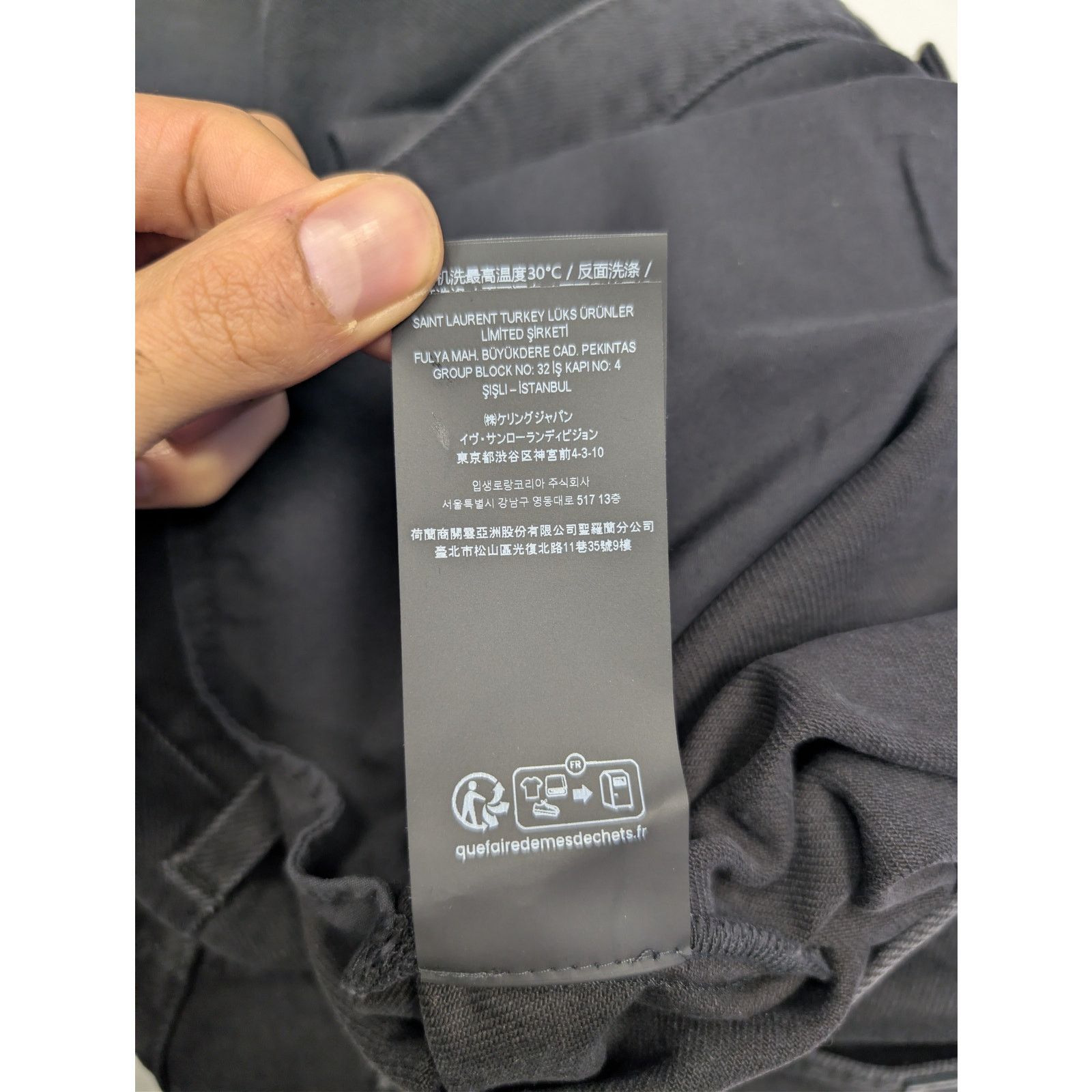 Saint Laurent Paris o1rshd1 Lame Orghini Baggy Ballon Denim Pants in Ewan Black Size US 32 / EU 48 - 21 Thumbnail