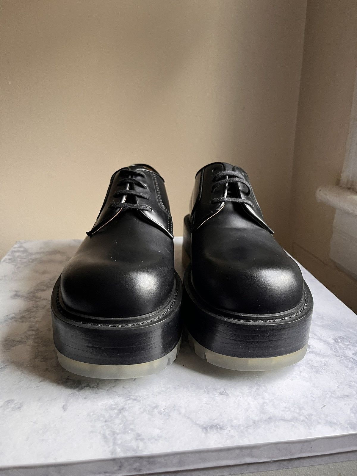 Bottega Veneta BOTTEGA VENETA STILT CHUNKY PLATFORM LACE UP DERBY'S 39/6.5 Size US 6.5 / EU 39-40 - 6 Thumbnail