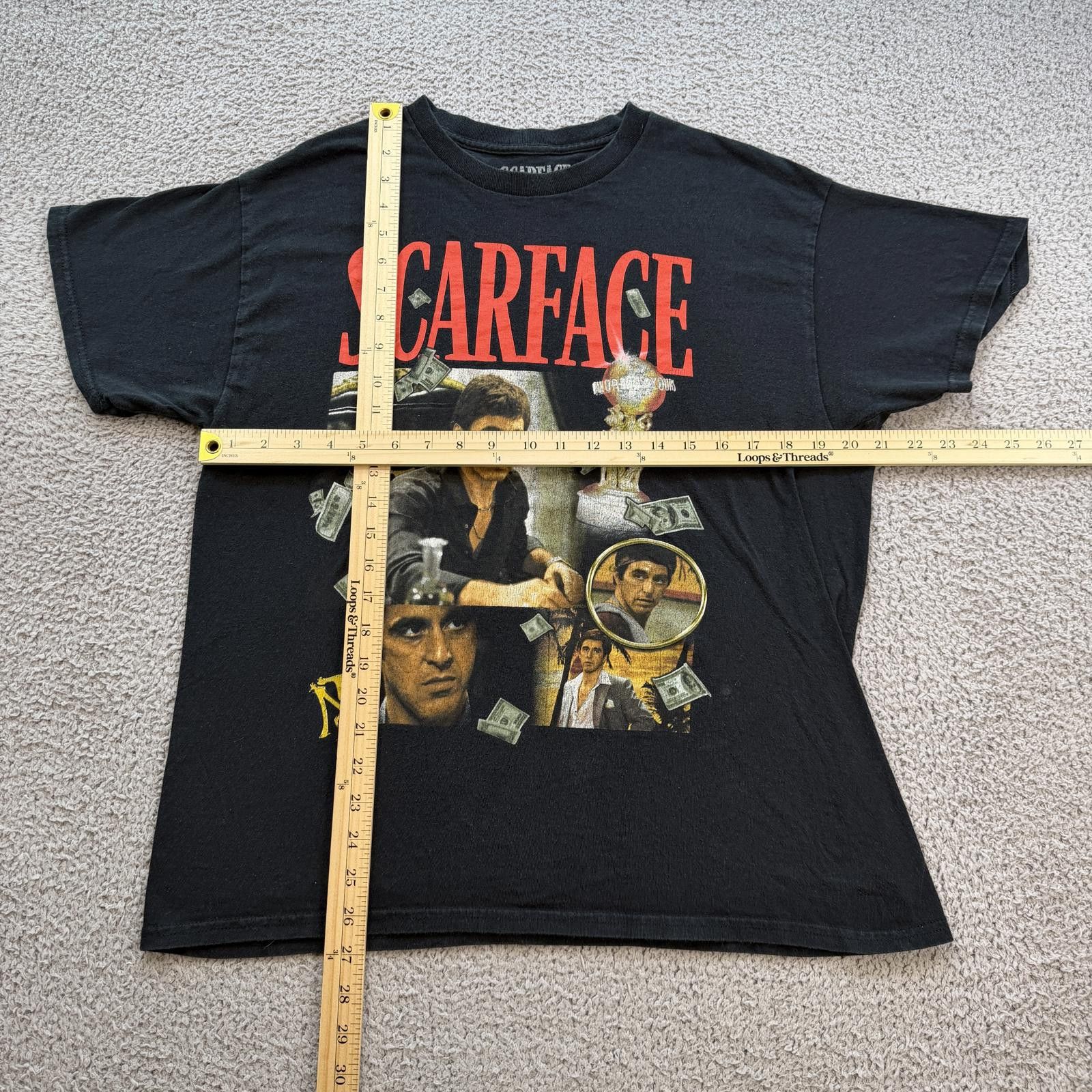 Surface To Air Scarface Tony Montana Graphic T Shirt Black Movie Mens L Size US L / EU 52-54 / 3 - 3 Thumbnail