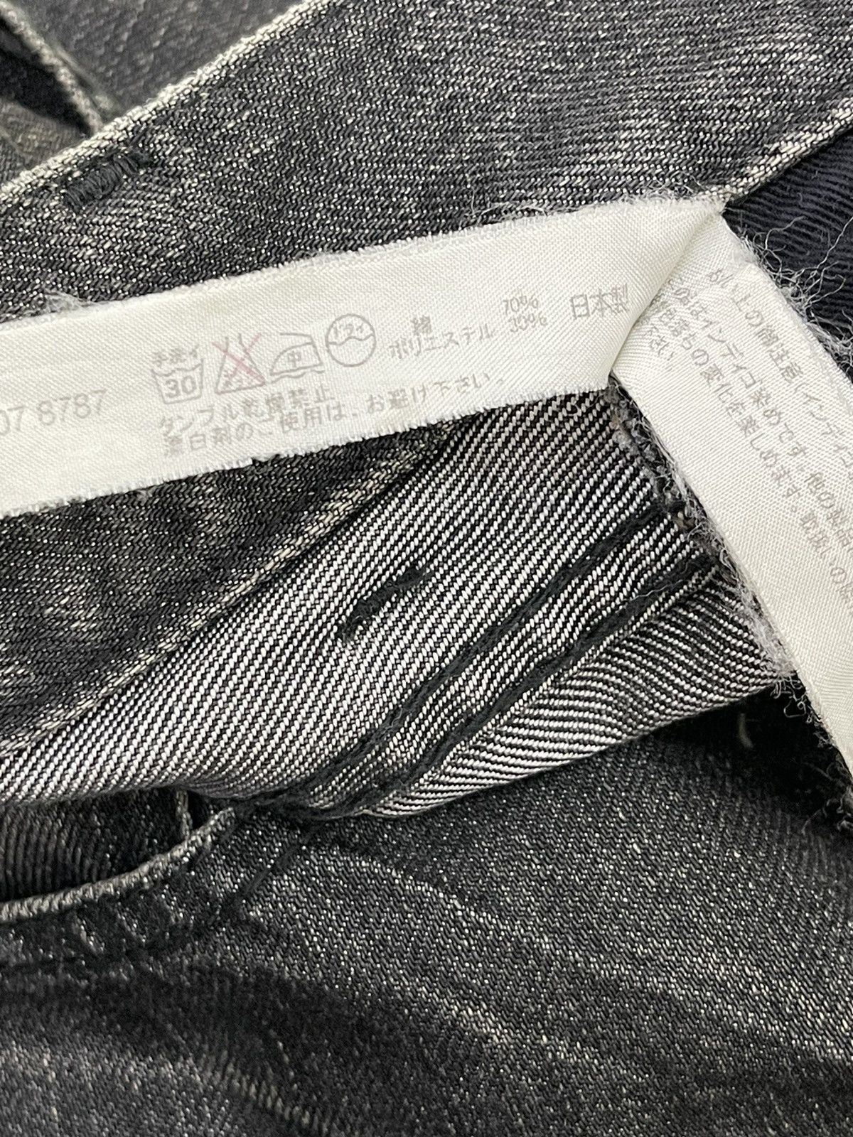 Japanese Brand Flare Jeans WJK Japan Curv Leg Distress Boot Cut 6🟦3 Size US 30 / EU 46 - 20 Thumbnail