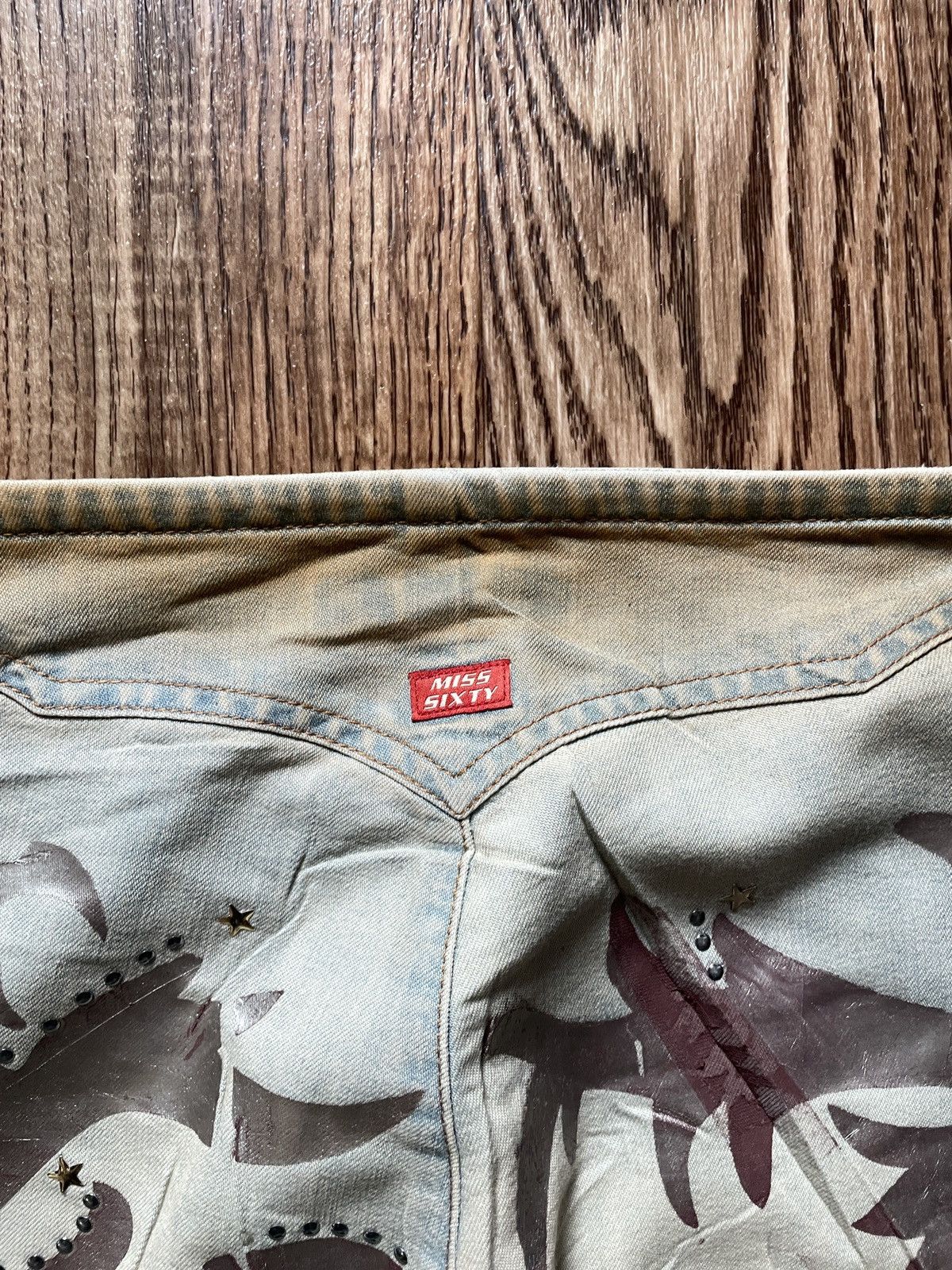 Miss Sixty Vintage Miss Sixty Jeans Flared Distressed 00s Low Rice Size 27" / US 4 / IT 40 - 9 Thumbnail