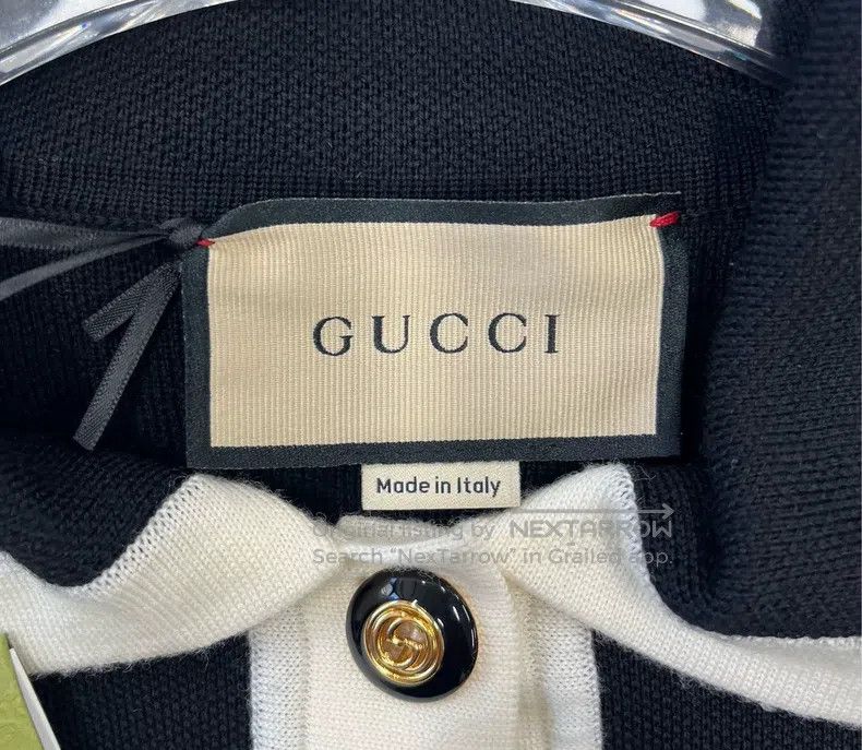 Gucci Gucci Black and white colour block double G embroidery log Size M / US 6-8 / IT 42-44 - 3 Thumbnail