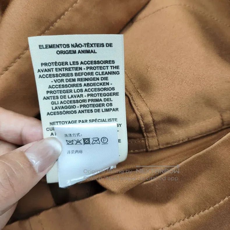 Hermes Hermes Leather and Cotton Blend Coat Size XXS / US 00 / IT 34 - 7 Thumbnail