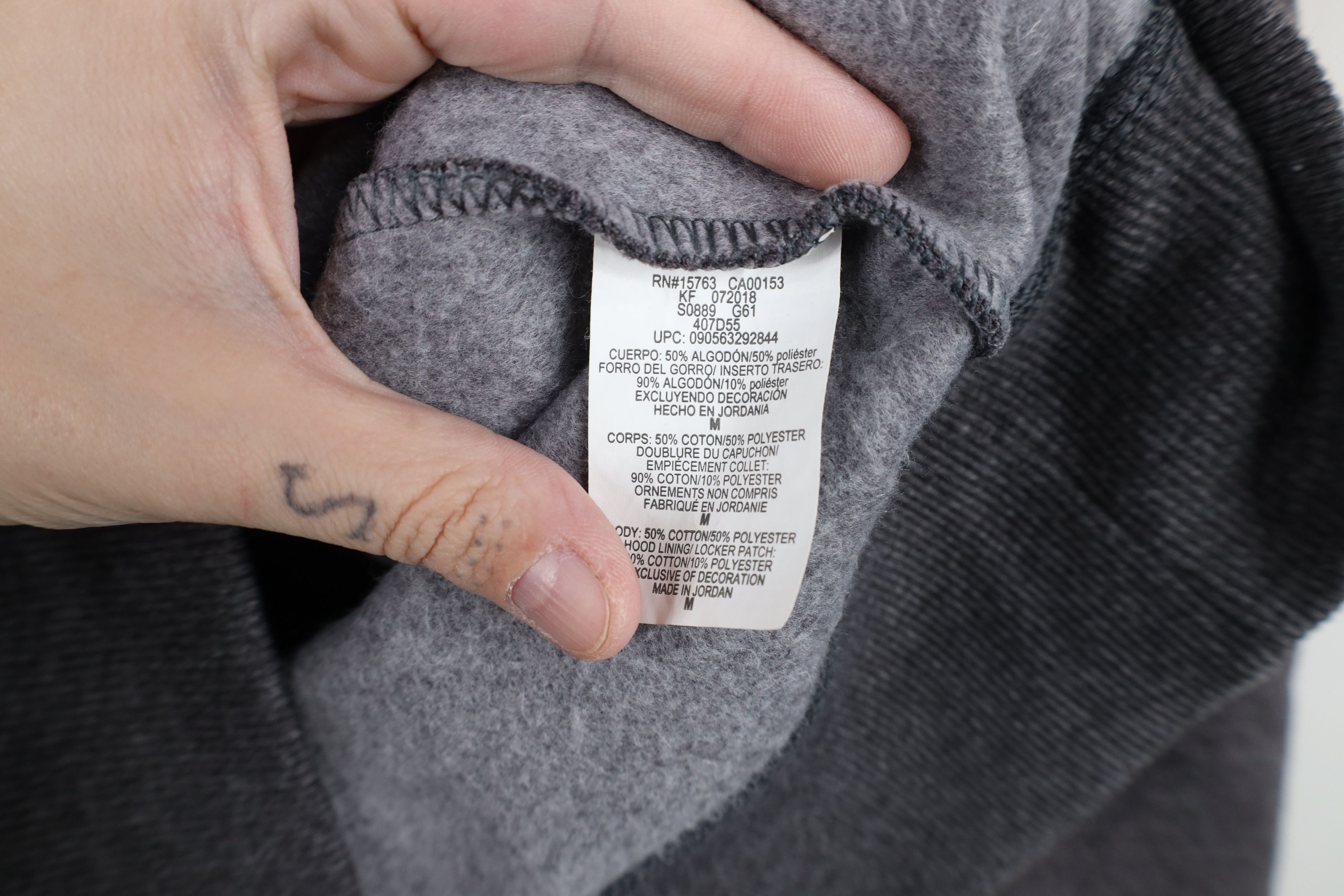 Champion Vintage Champion Monochrome Hoodie Sweatshirt Charcoal Gray Size US M / EU 48-50 / 2 - 10 Thumbnail