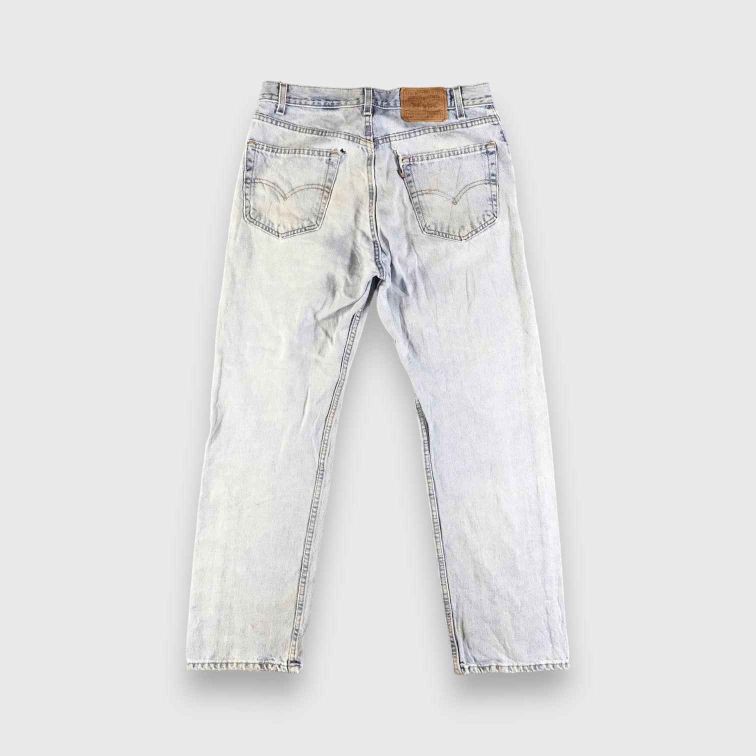 Levi's 90s Vintage Light Wash Levis 505 Jeans-J3239 Size US 33 - 2 Thumbnail