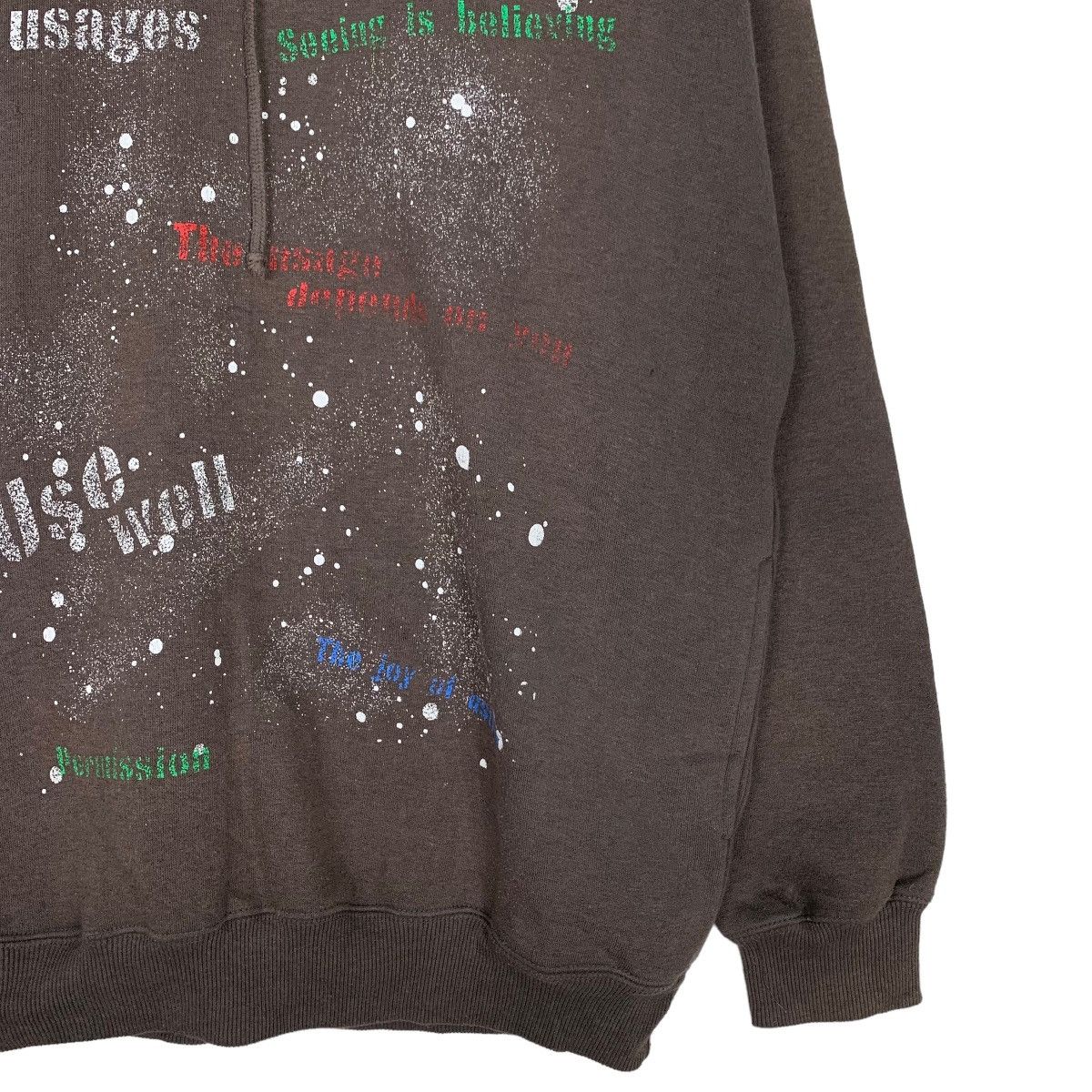 Japanese Brand BLUE VACATION Paint Splatters Pullover Hoodies #0781-C35 Size US L / EU 52-54 / 3 - 7 Thumbnail