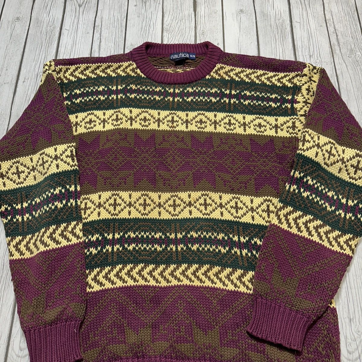 Nautica Vintage Nautica sweater Size US XL / EU 56 / 4 - 3 Thumbnail