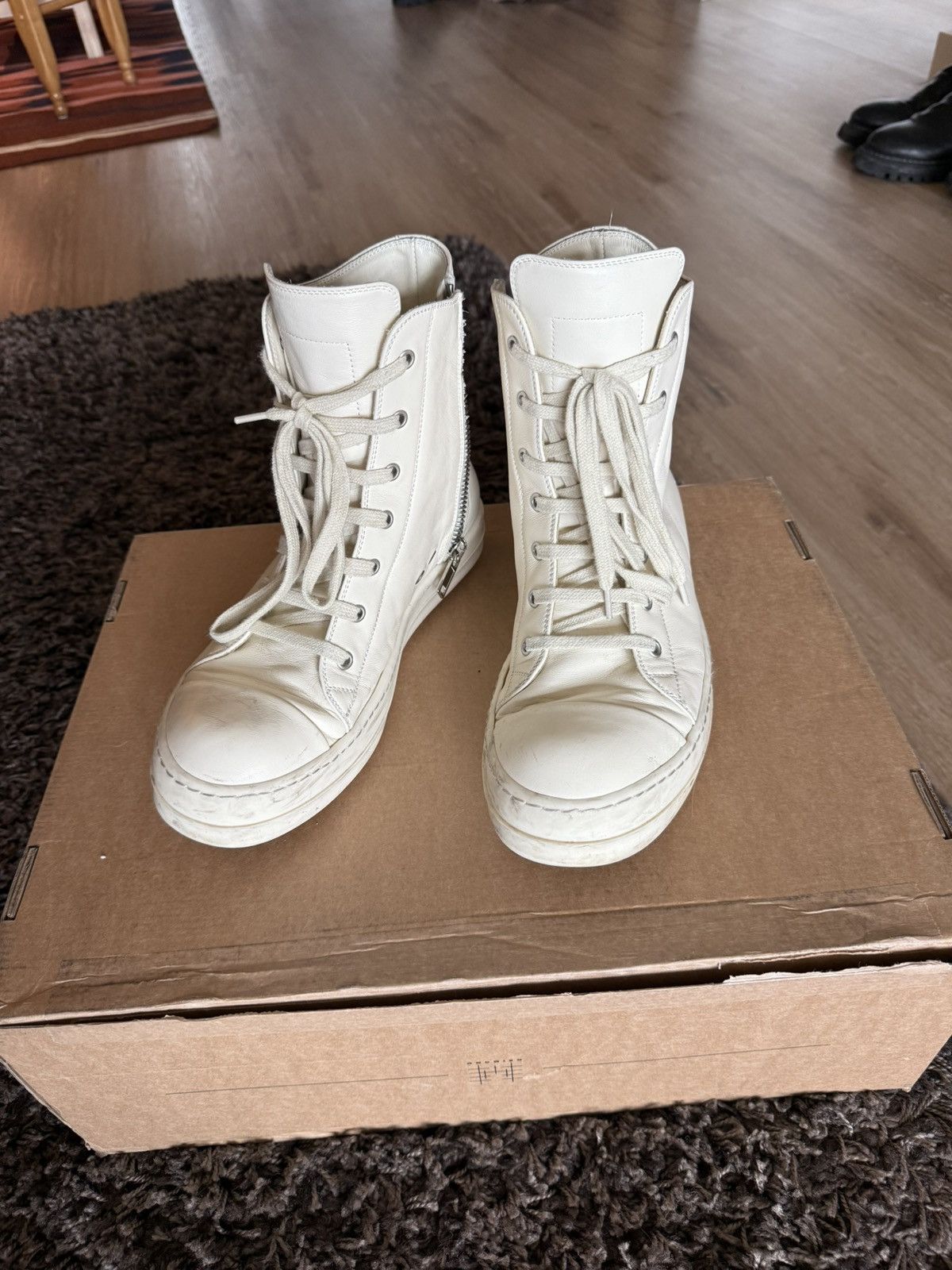 Rick Owens Rick Owens Mainline Ramones in Milk sz 41 | Grailed