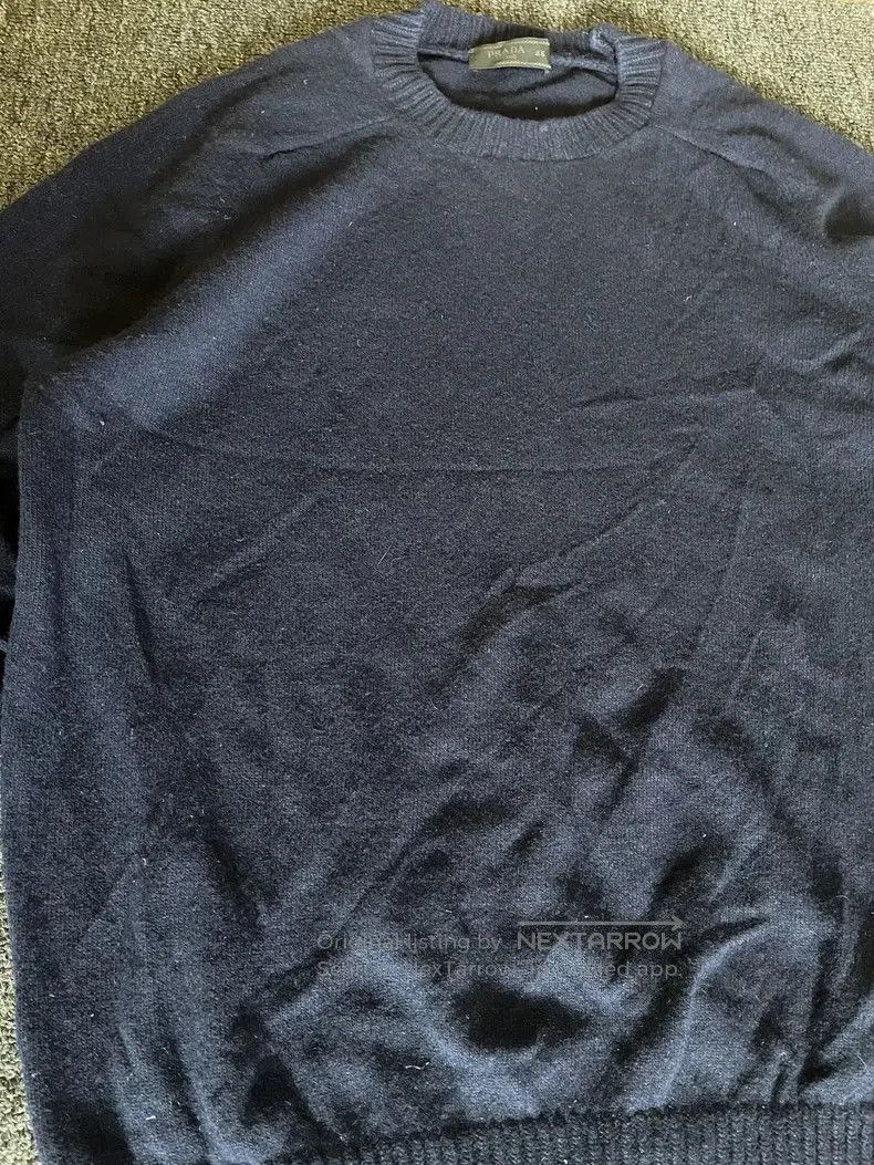Prada Prada Blue Wool Crewneck Sweater. Size US M / EU 48-50 / 2 - 4 Thumbnail