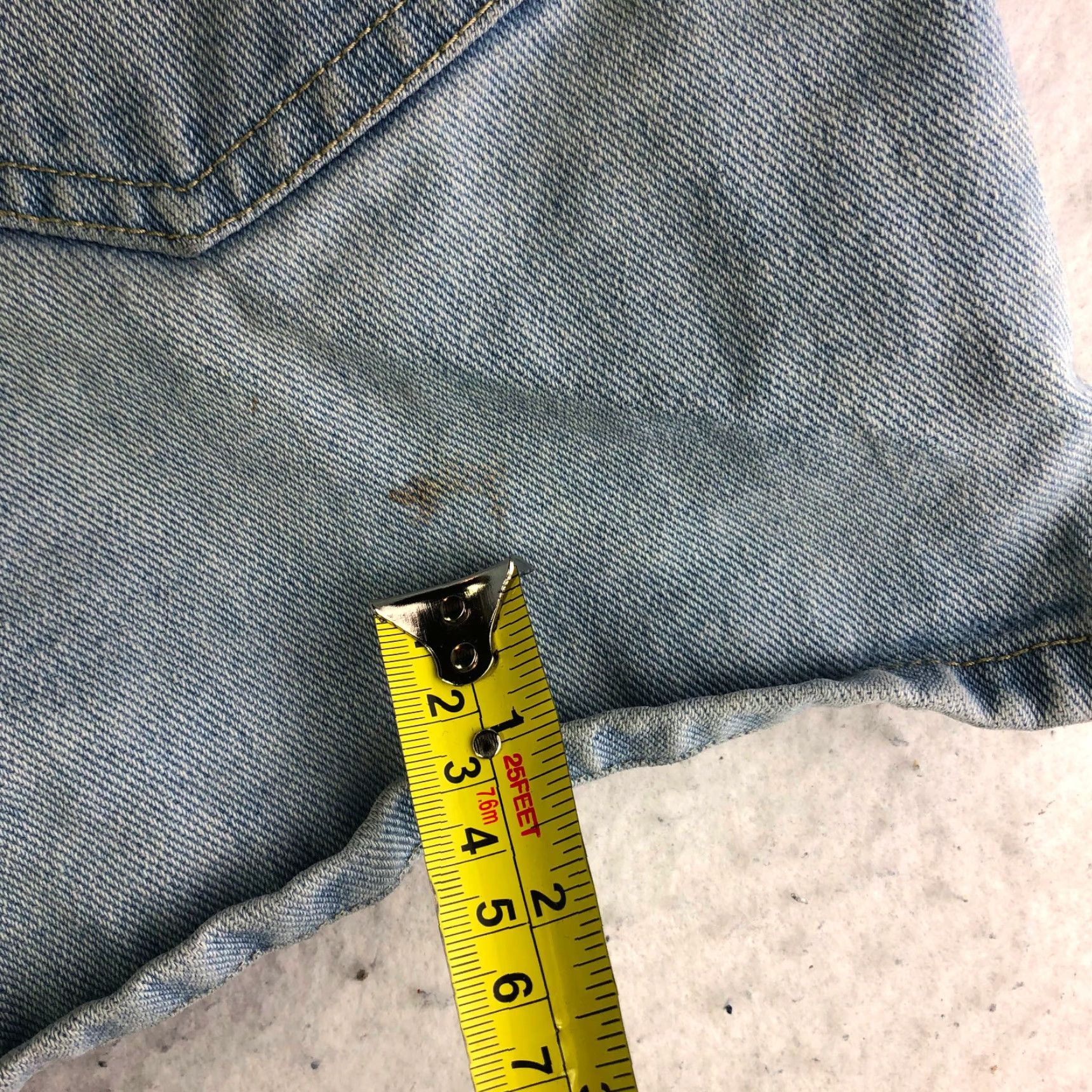 Bill Blass Bill Blass Womens Jeans Shorts Boyfriend 28" Waist Size 8 Blue Denim Cotton Regular Rise Mid Front Zip Size 28" / US 6 / IT 42 - 5 Thumbnail