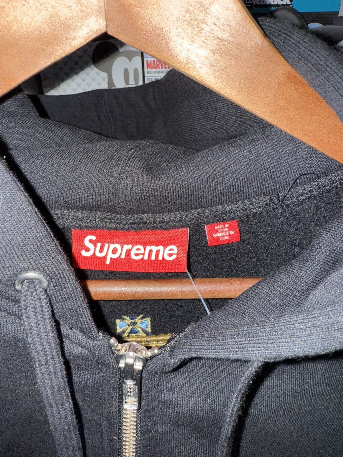 Supreme Supreme Black Crest Zip-Up Hoodie SS25 Size US S / EU 44-46 / 1 - 5 Thumbnail
