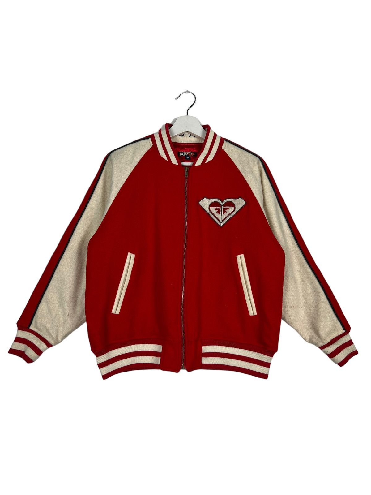 Other 🔥 VINTAGE ROXY VARSITY BOMBER JACKET Size US S / EU 44-46 / 1 - 3 Thumbnail