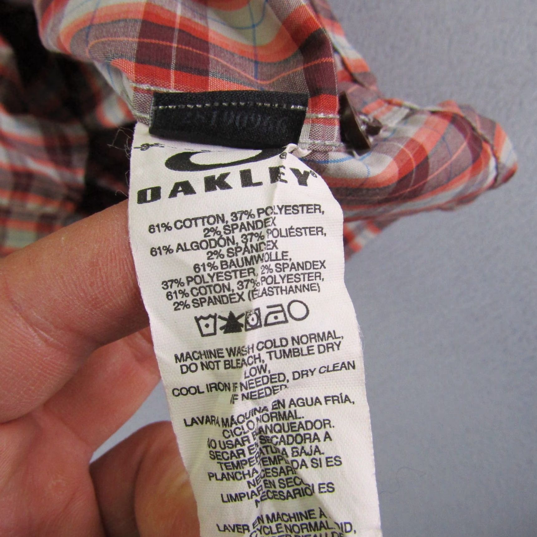 Oakley Oakley Shirt Mens L Red Plaid Button-Up Lightweight Outdoor Casual Workwear Size US L / EU 52-54 / 3 - 4 Thumbnail