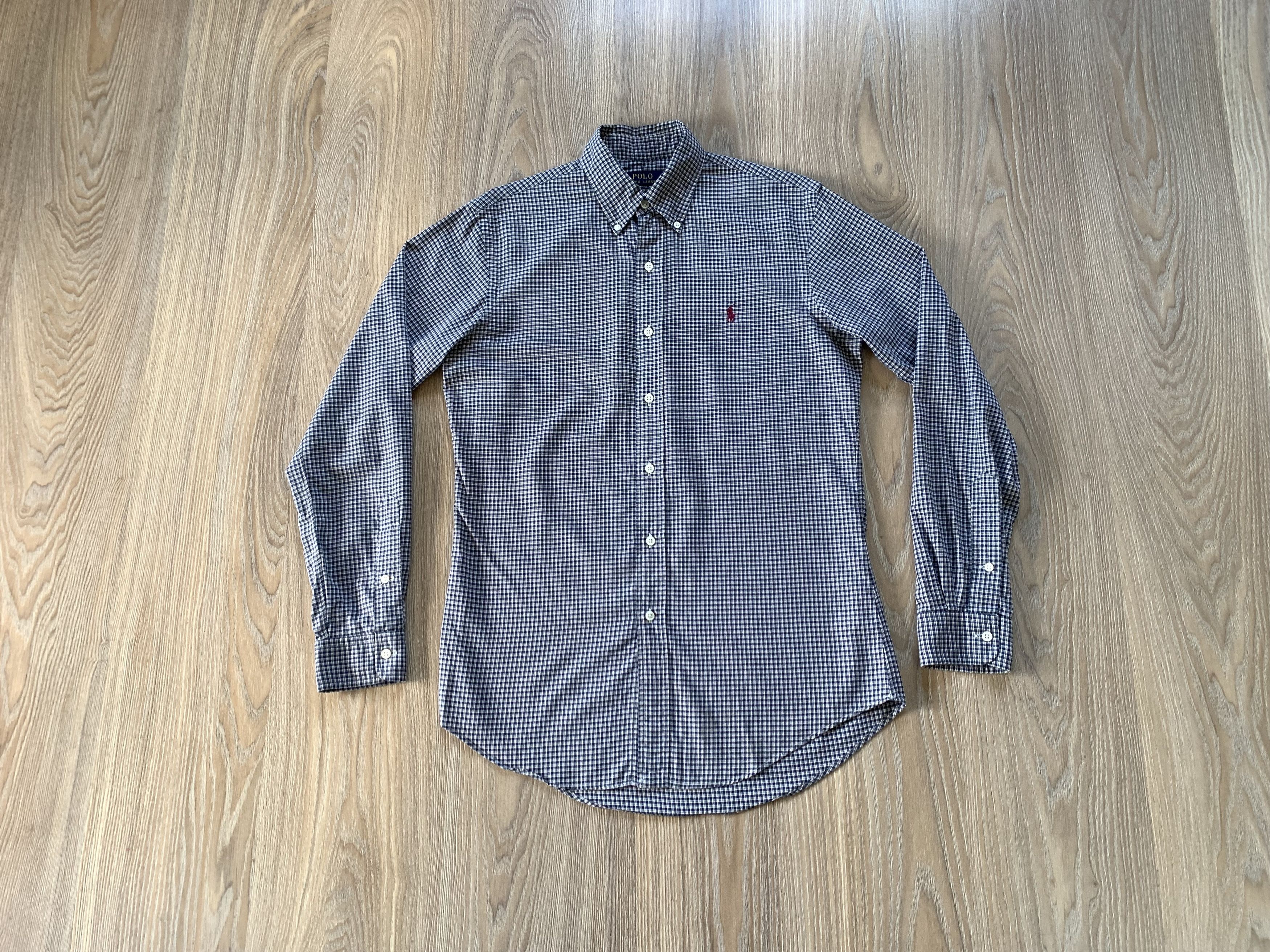 Polo Ralph Lauren × Ralph Lauren × Vintage Polo Ralph Lauren Custom Fit Plaid Long Sleeve Shirt Size US S / EU 44-46 / 1 - 1 Thumbnail