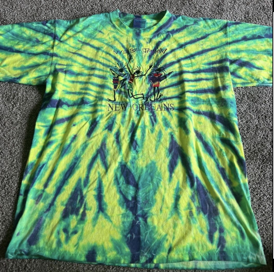 Vintage Vintage All Sport Tie Dye New Orleans Graphic Tee Size US XL / EU 56 / 4 - 1 Thumbnail