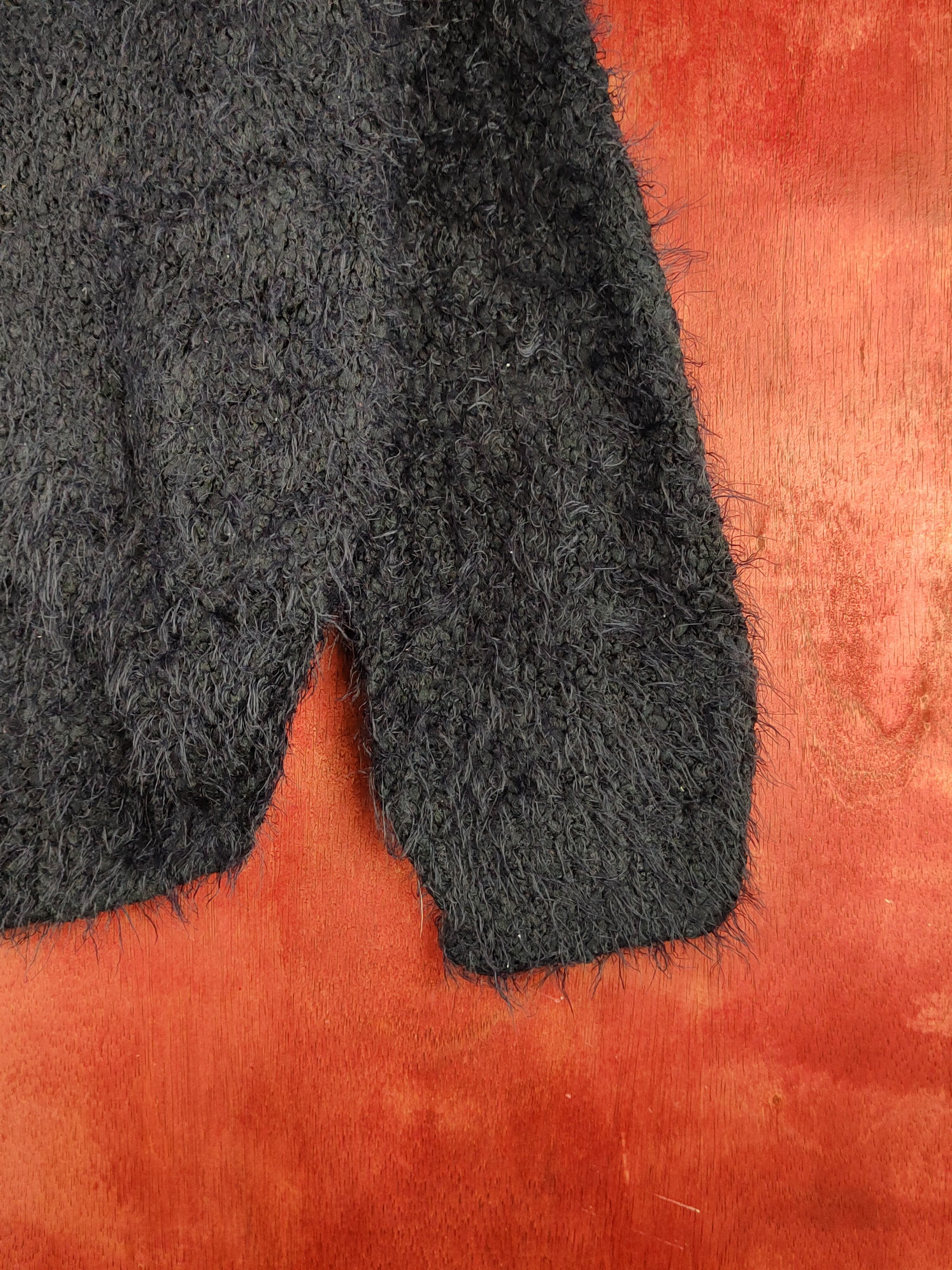 Homespun Knitwear × Japanese Brand × Vintage E Hypen World Gallery Navy Fur Mohair Knitwear #S1921 Size M / US 6-8 / IT 42-44 - 6 Thumbnail