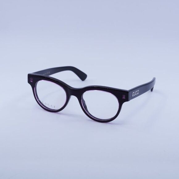 Gucci Gucci GG1792O 003 Eyeglasses Purple on Black 46mm Square Size ONE SIZE - 1 Thumbnail