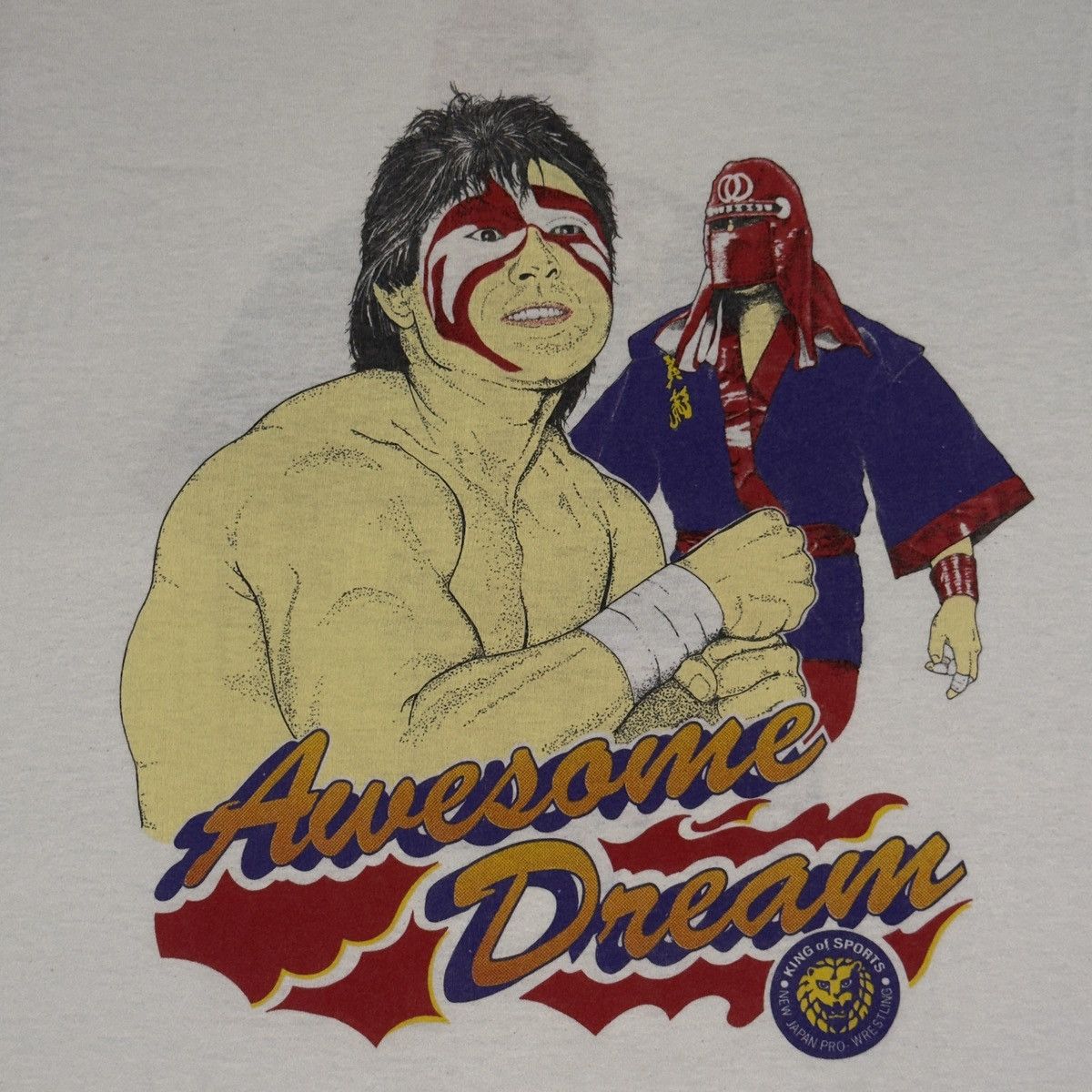 Other VTG 90s The Great Muta x Masahiro Chono NJPW Wrestling Tee Size US L / EU 52-54 / 3 - 2 Thumbnail