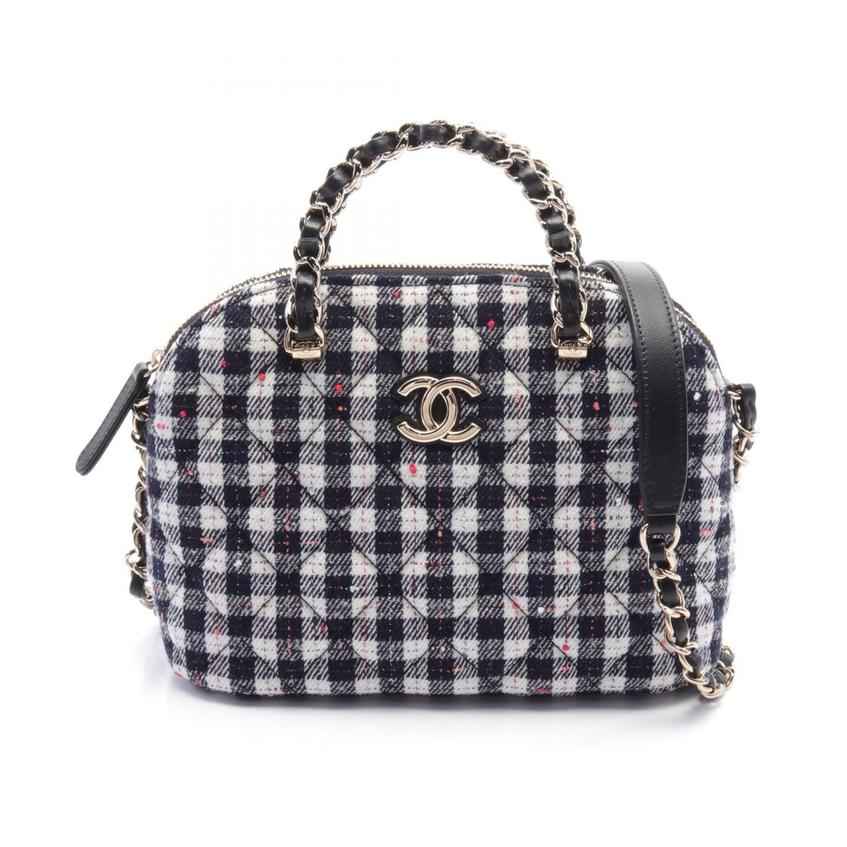 Chanel Chanel Small Shopping Bag Fabric 2Way Shoulder Bag Others Shoulder Bag As3969 B17673 Nzh33 in Black, Women's