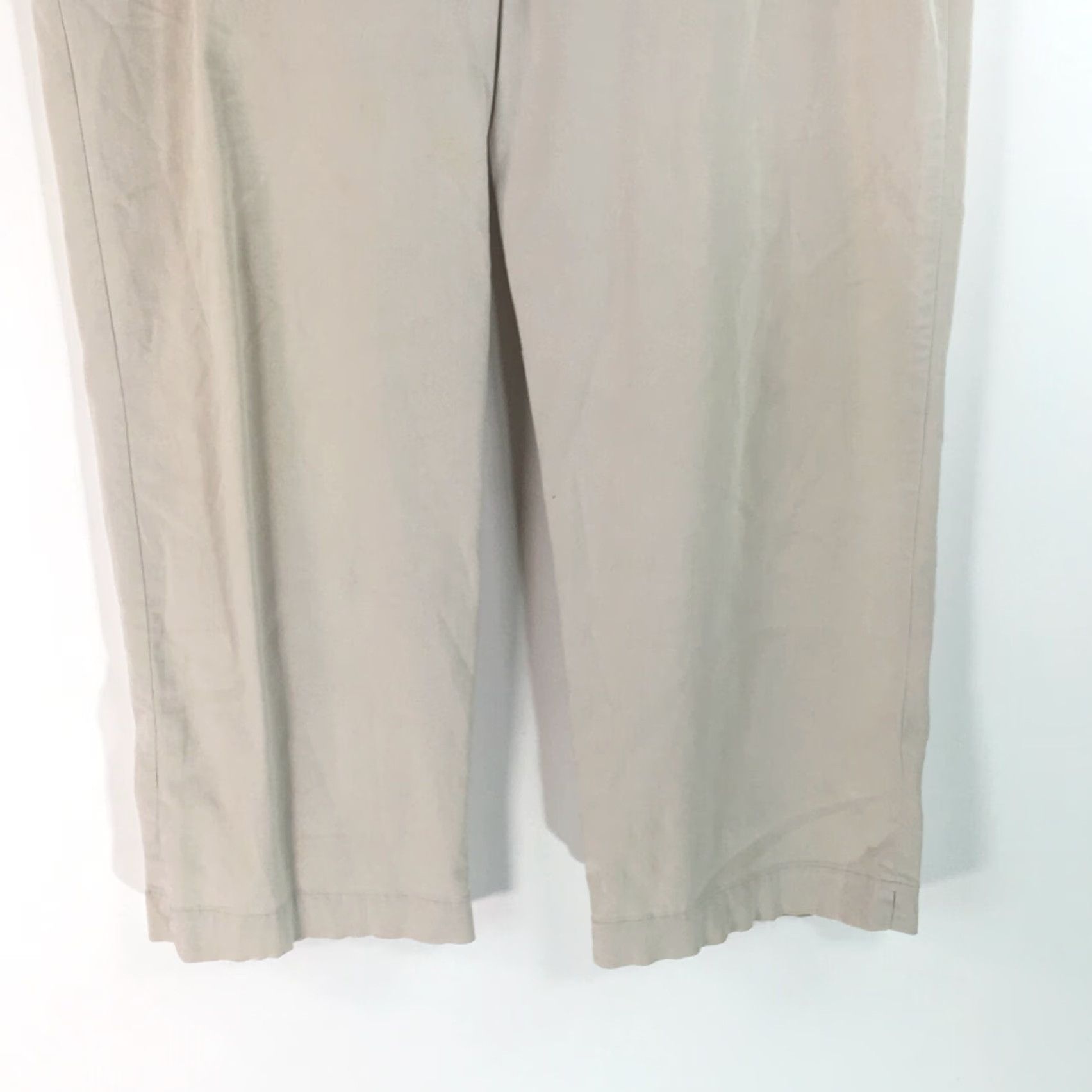 Vintage VINTAGE Chico's Designs Womens Casual Flat Front Beige Dress Pants Size 3 Size 34" / US 12 / IT 48 - 5 Thumbnail