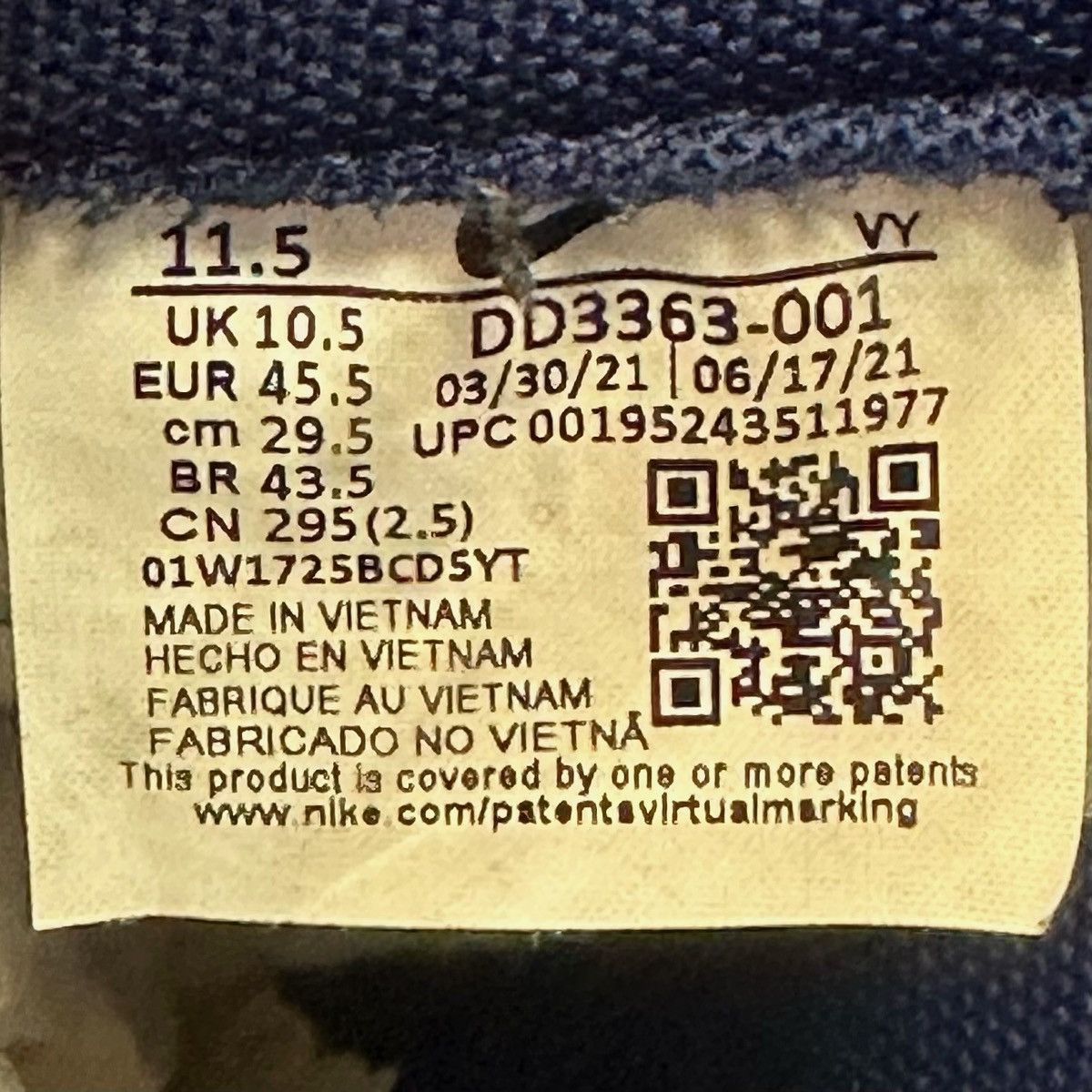 Nike Size 11.5 - Nike Dunk Low Retro 75th Anniversary Nets Size US 11.5 / EU 44-45 - 6 Thumbnail