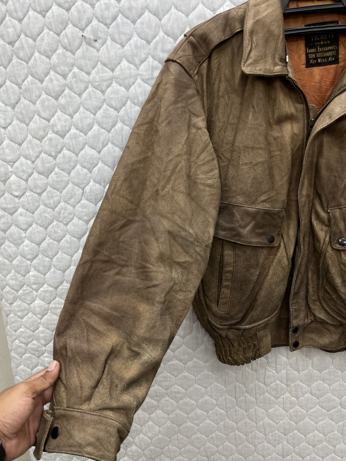 Genuine Leather 🔥🔥🔥STEALS VTG EVANS ENTERPRISE LEATHER JACKET Size US M / EU 48-50 / 2 - 10 Thumbnail