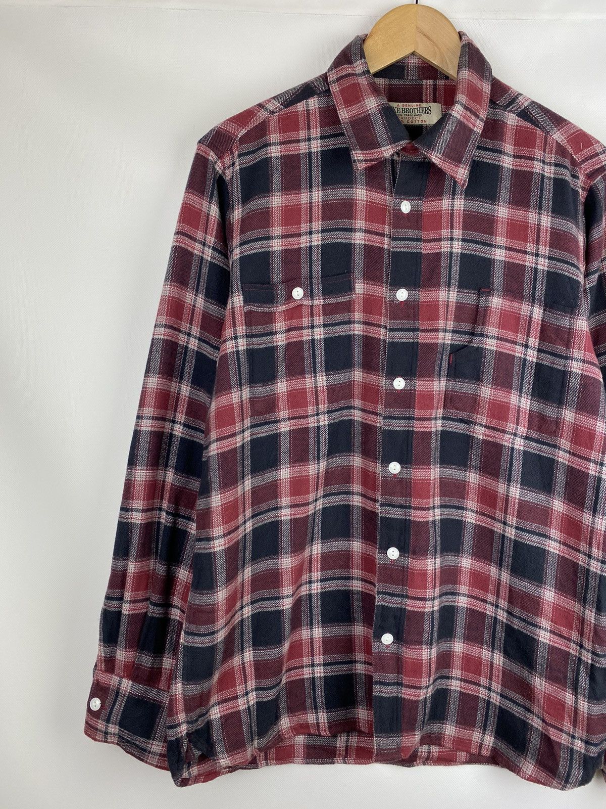 Pike Brothers Pike Brothers men’s long sleeve flannel checked shirt size M Size US M / EU 48-50 / 2 - 2 Thumbnail