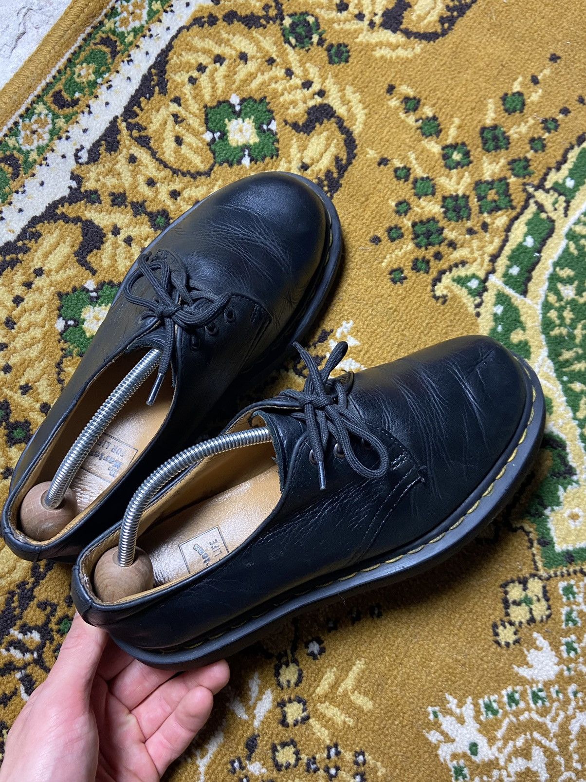 Dr. Martens Vintage Dr Martens Black Leather Oxford Shoes Size US 6 / IT 36 - 4 Thumbnail