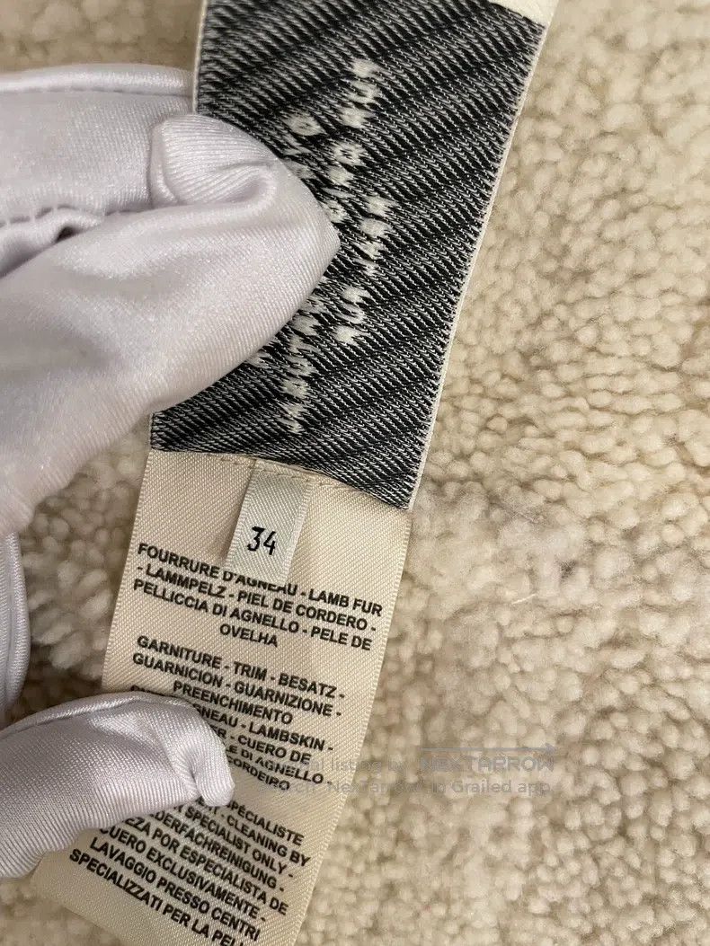 Hermes Hermes Beige lamb fur coat Size XXS / US 00 / IT 34 - 9 Thumbnail
