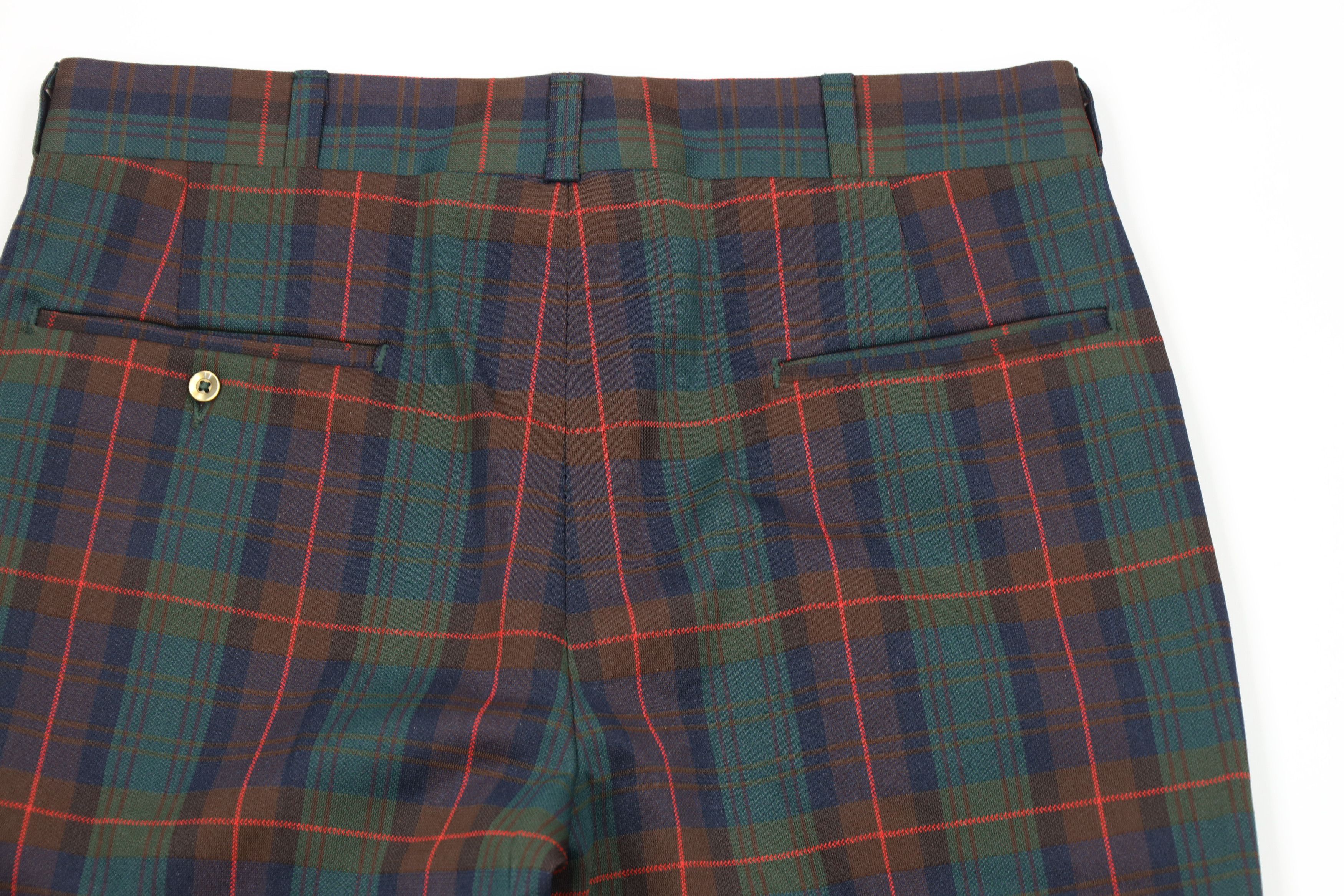 Vintage Vintage 60s 70s Streetwear Bell Bottoms Pants Rainbow Plaid Size US 32 / EU 48 - 9 Thumbnail