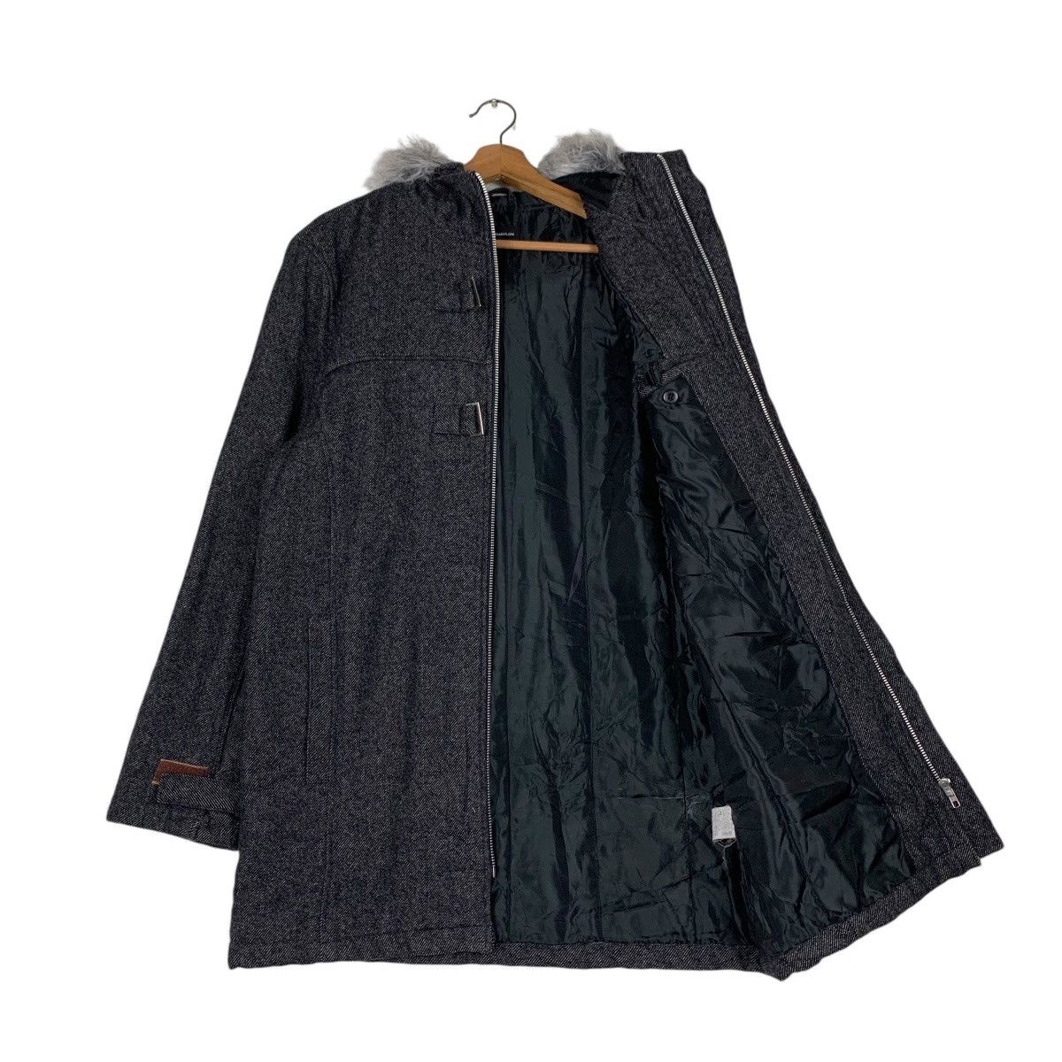 Japanese Brand LOUIS CHAVLON Fur Hoodie Denim Jacket #1393-C63 Size US L / EU 52-54 / 3 - 10 Thumbnail