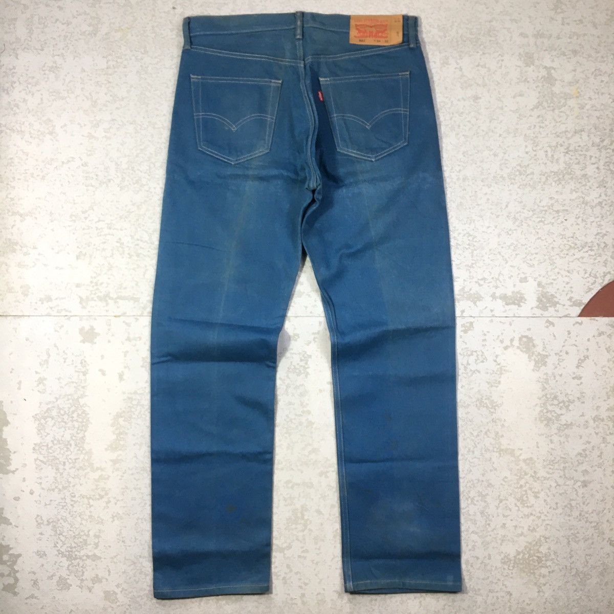 Levi's × Vintage Levis 501 Blue Denim Pant bdp0006 Size US 35 - 3 Thumbnail