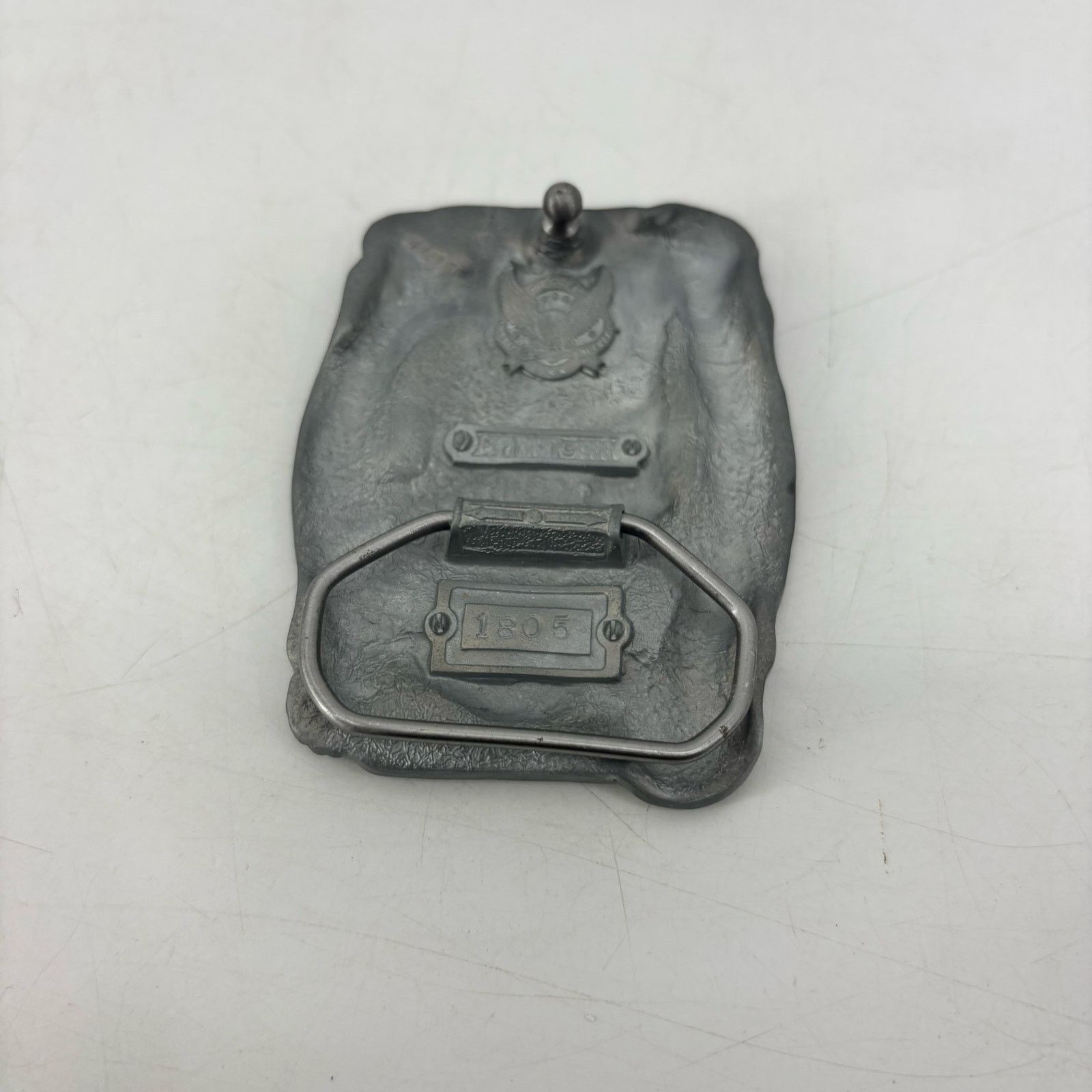 Vintage Volunteer Firefighter Belt Buckle Enamel Great American Size ONE SIZE - 12 Thumbnail