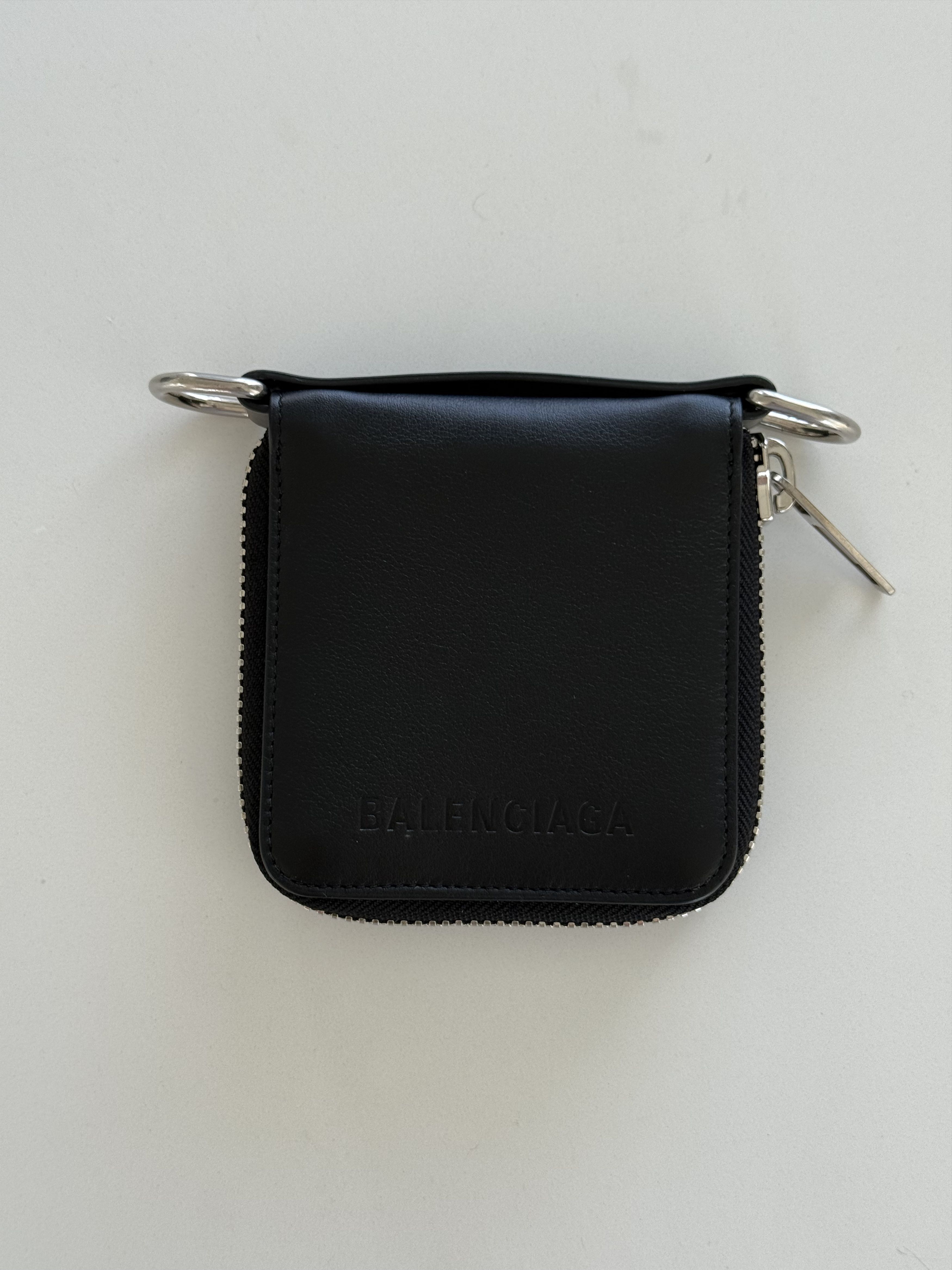 Balenciaga Bondage Zip Around Square Wallet Size ONE SIZE - 4 Thumbnail