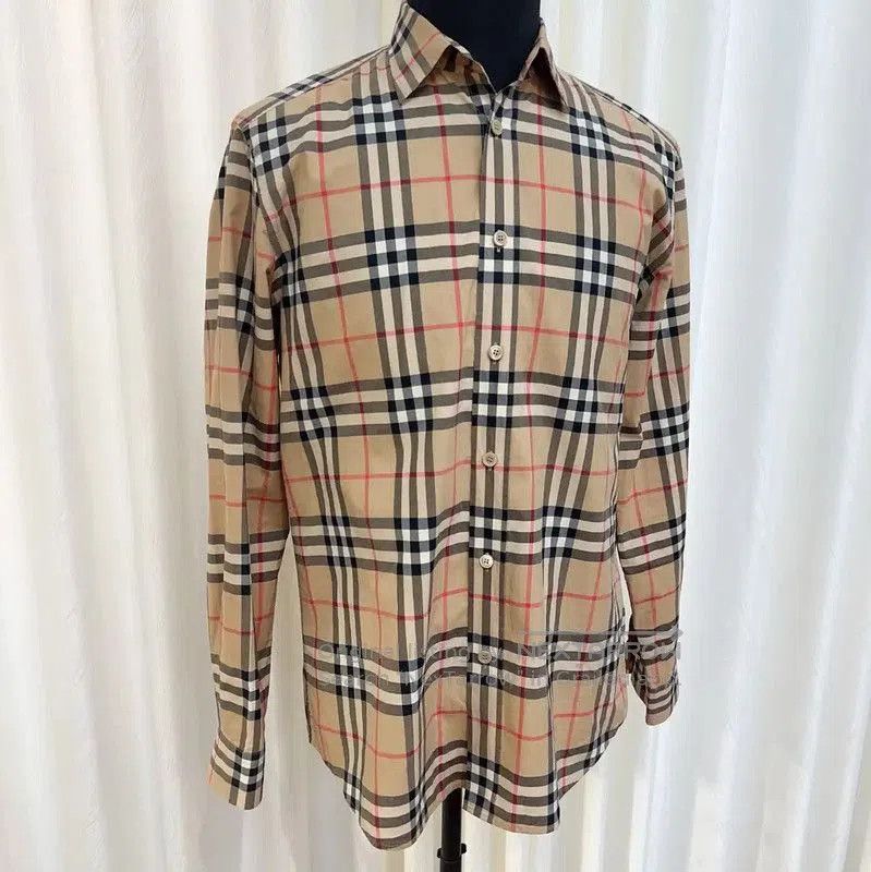 Burberry Burberry Khaki Cotton Men's Shirt. Size US L / EU 52-54 / 3 - 3 Thumbnail