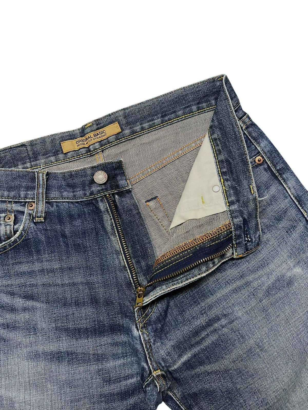 Uniqlo Loose Vintage Uniqlo S-002 Original Basic - Faded Wash Jeans Size US 32 / EU 48 - 10 Thumbnail