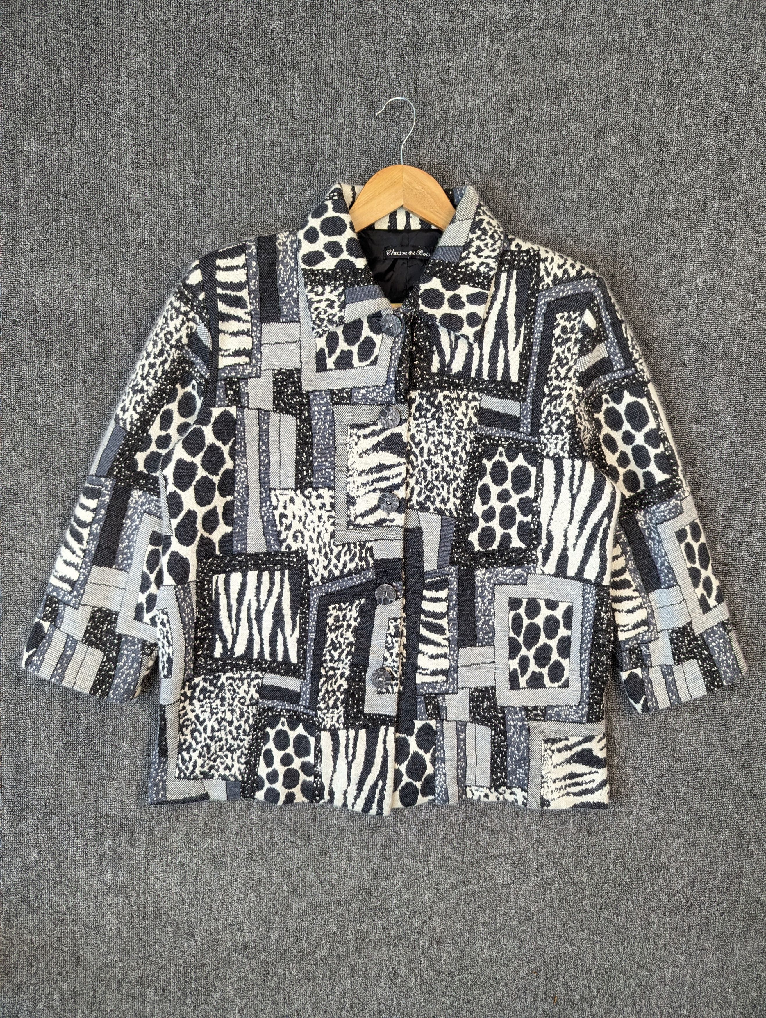 Japanese Brand Vintage Japanese Brand Patterned Button Ups Acrylic Jacket Size XL / US 12-14 / IT 48-50 - 1 Thumbnail