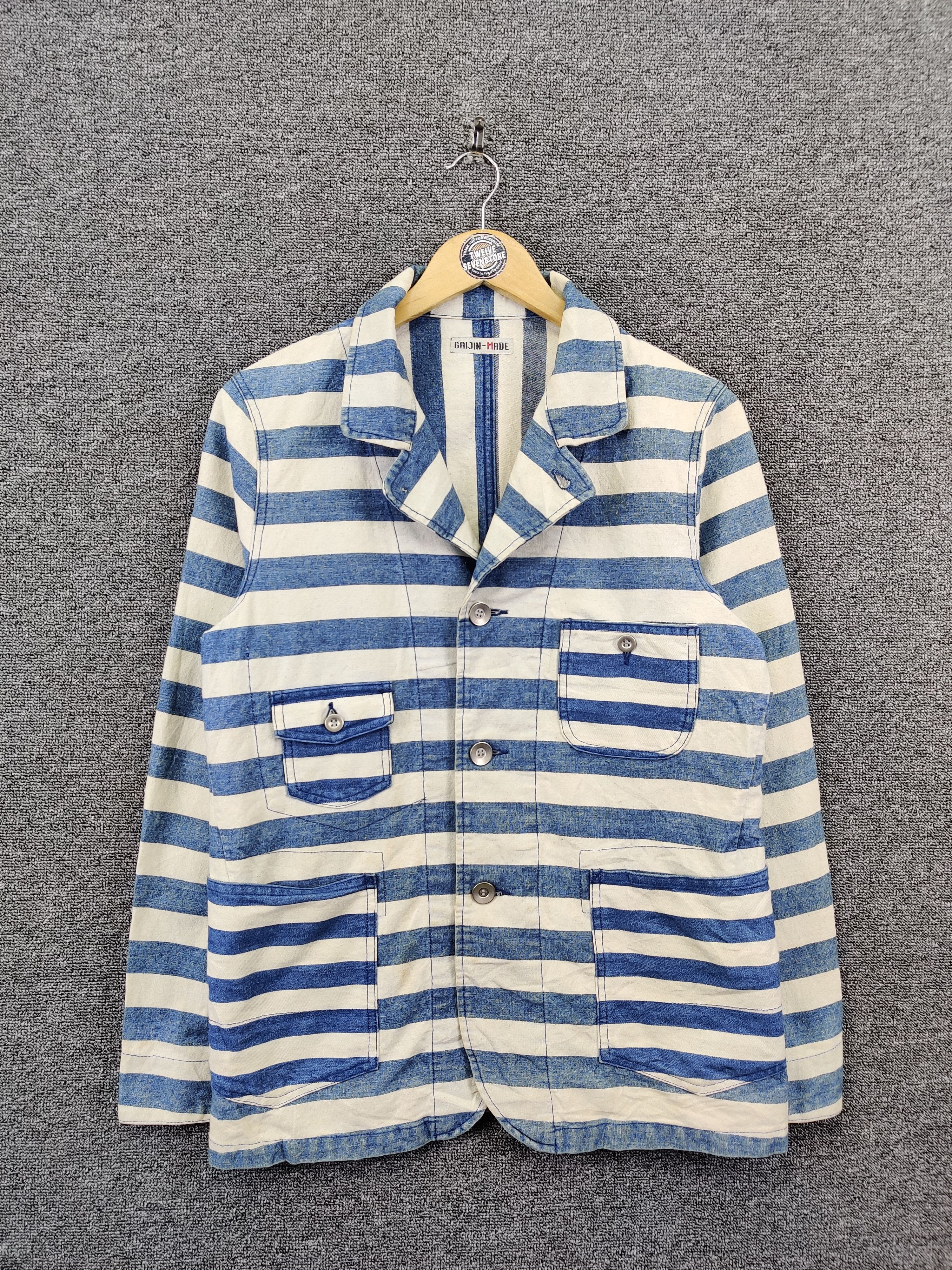 Vintage Gaijin Made Striped Jacket