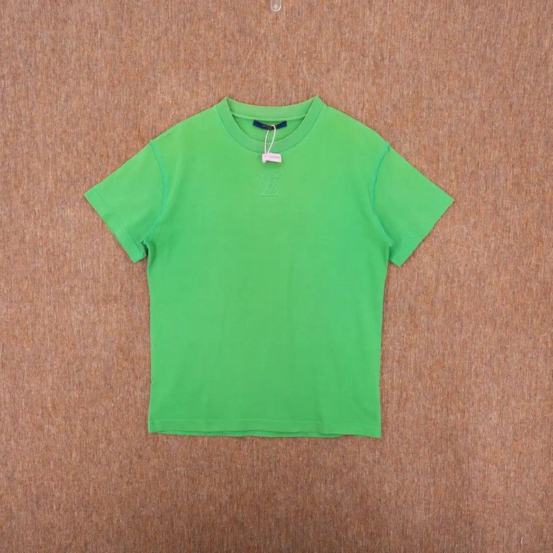 Louis Vuitton Louis Vuitton Green Logo Women's T-Shirt 0089 Size XS / US 0-2 / IT 36-38 - 1 Thumbnail